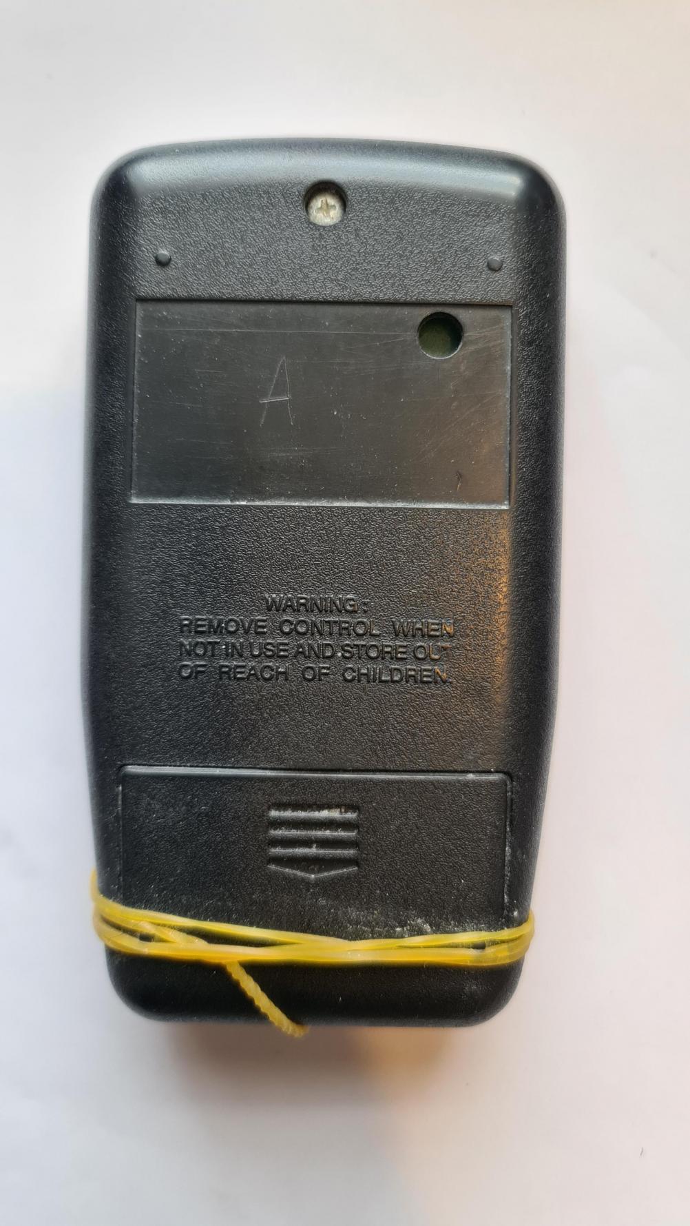 Sleepeezee  Remote Control - Back Image