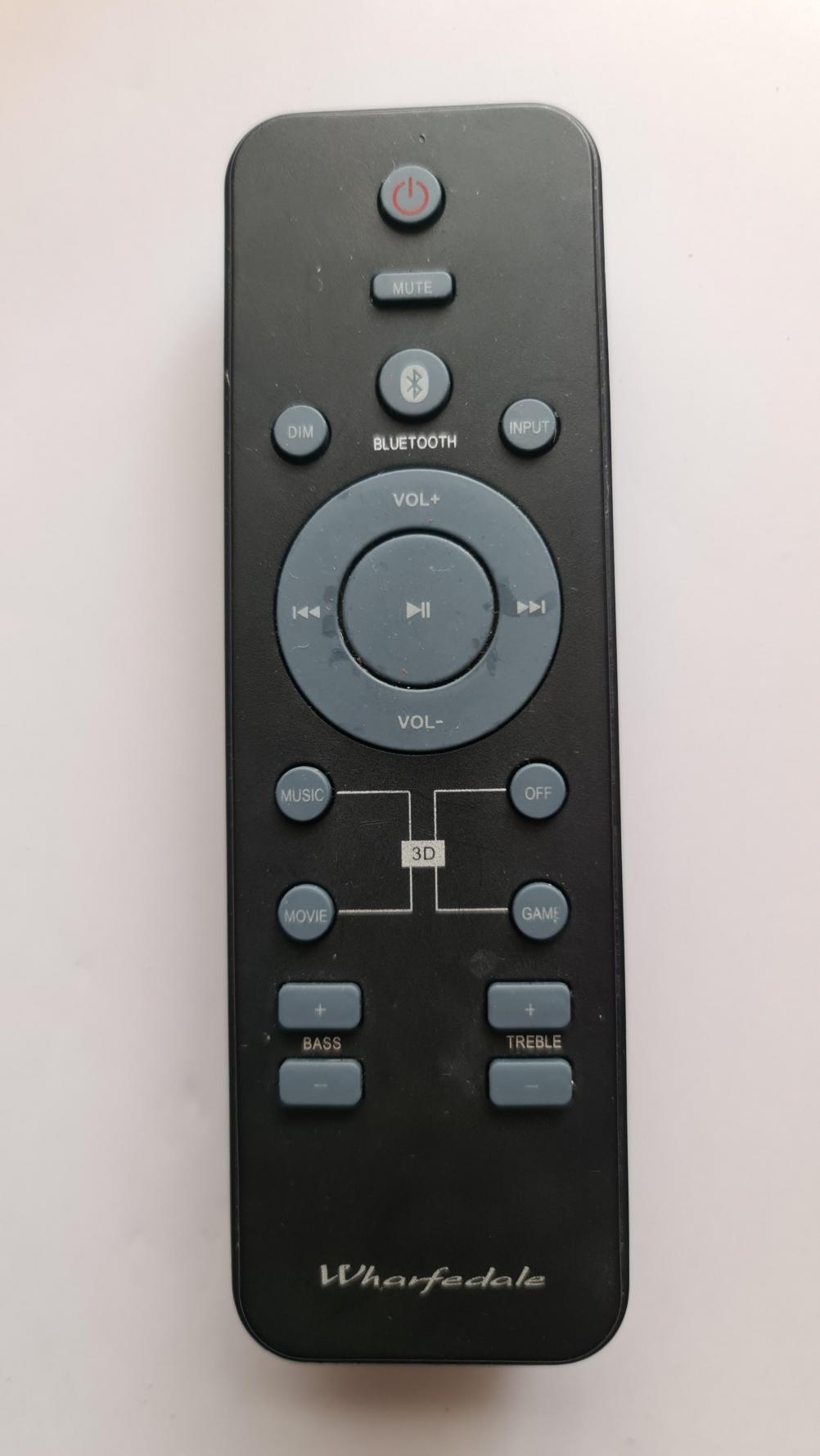 Wharfedale  Remote Control - Front Image