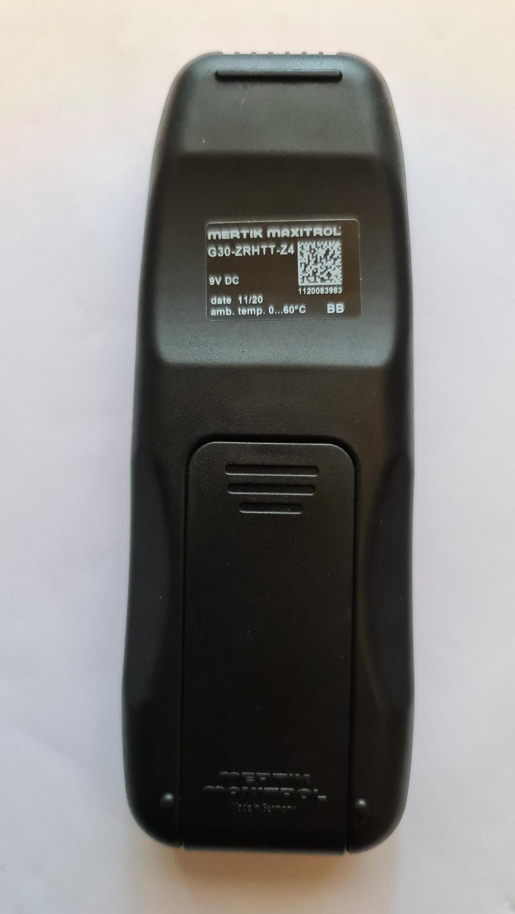 Mertik Maxitrol  G30-ZRHTT-Z4 Remote Control - Back Image