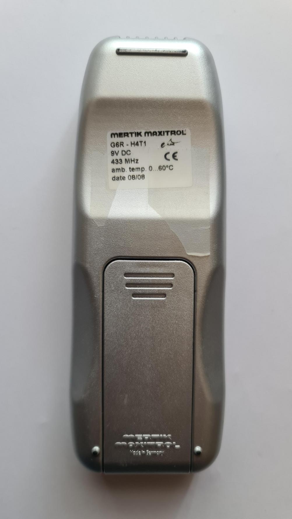 Gazco  Remote Control - Back Image