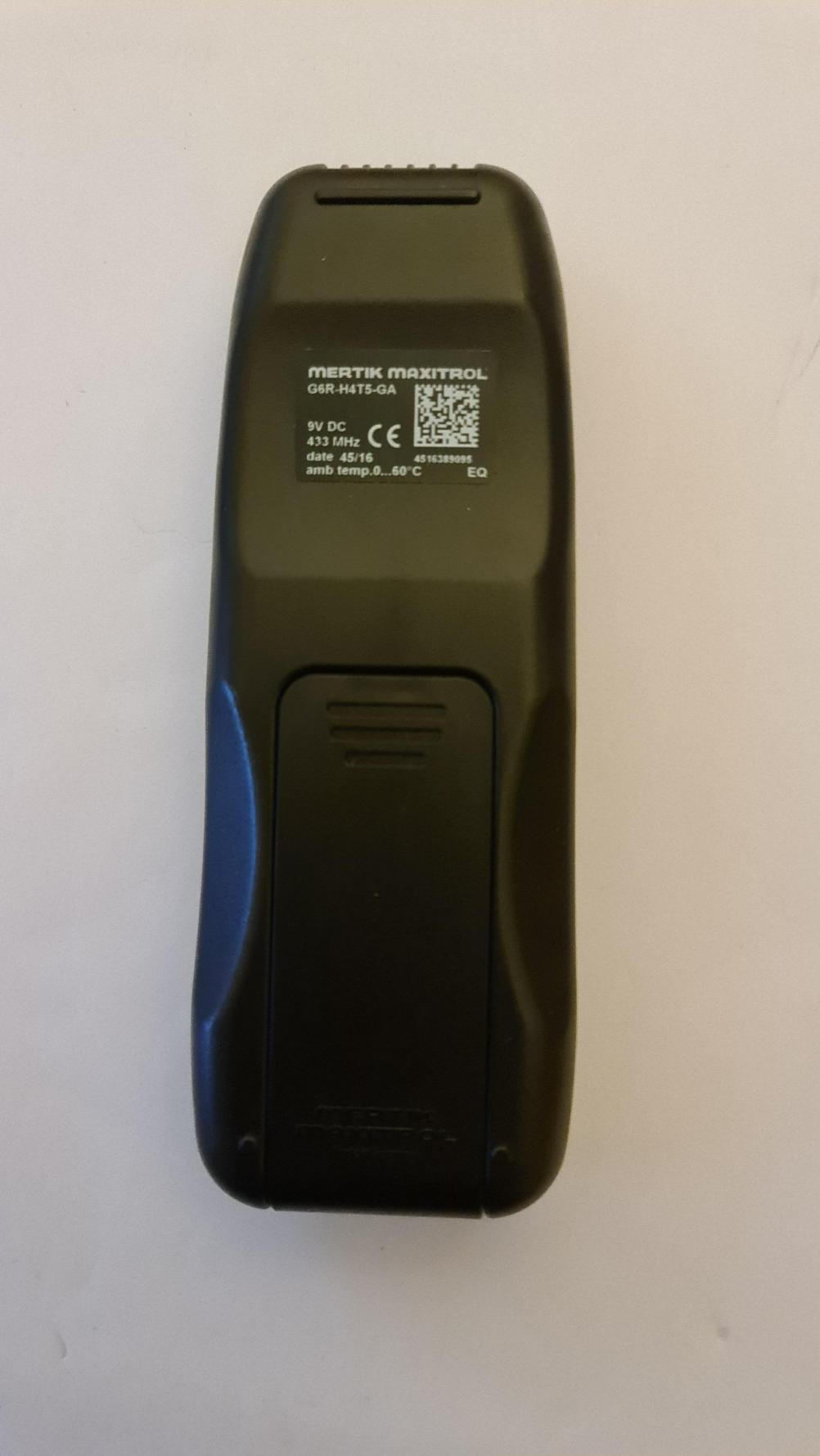 Gazco  Remote Control - Back Image