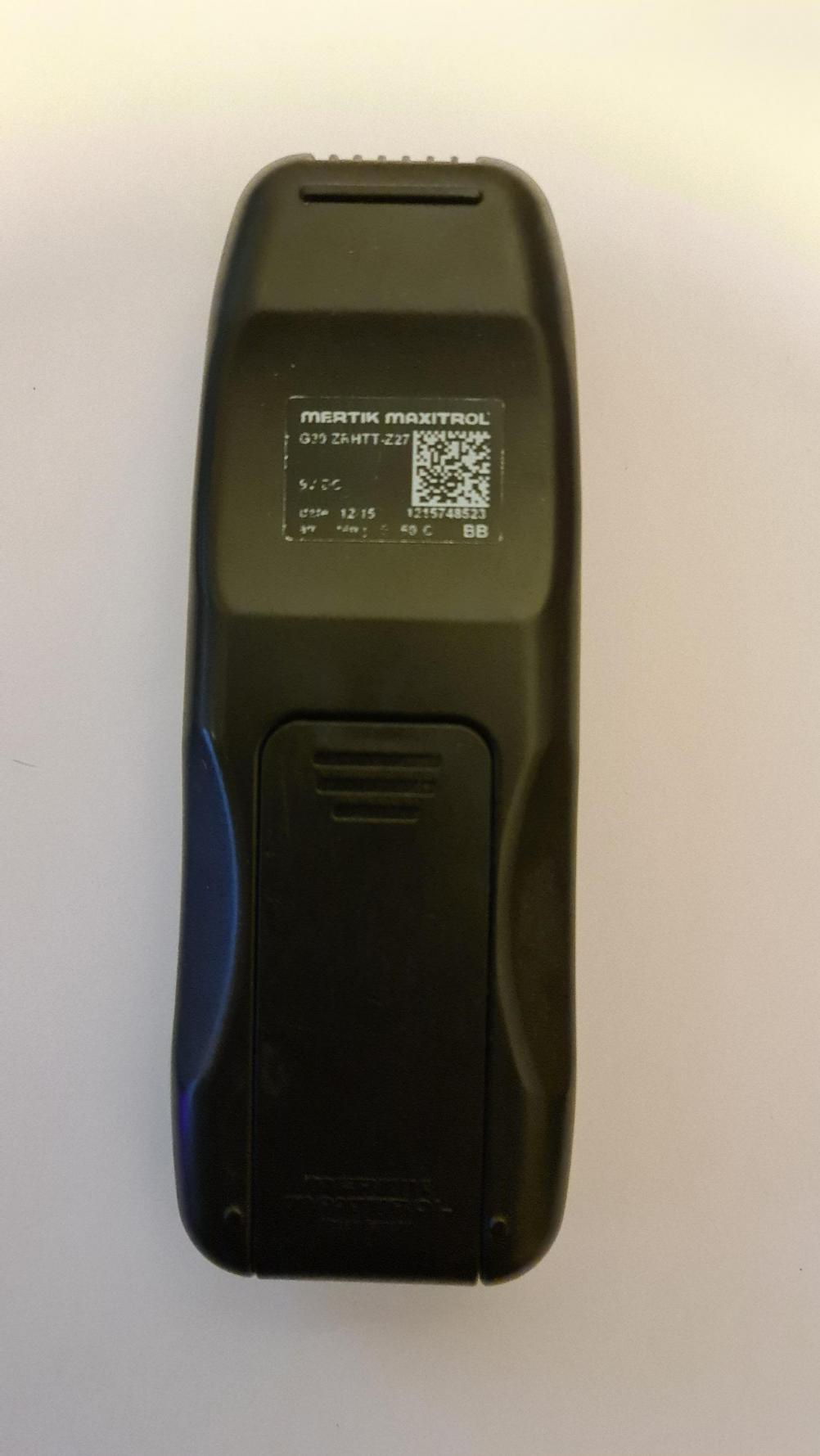 Gazco Marlborough NG EL0240  Remote Control - Back Image