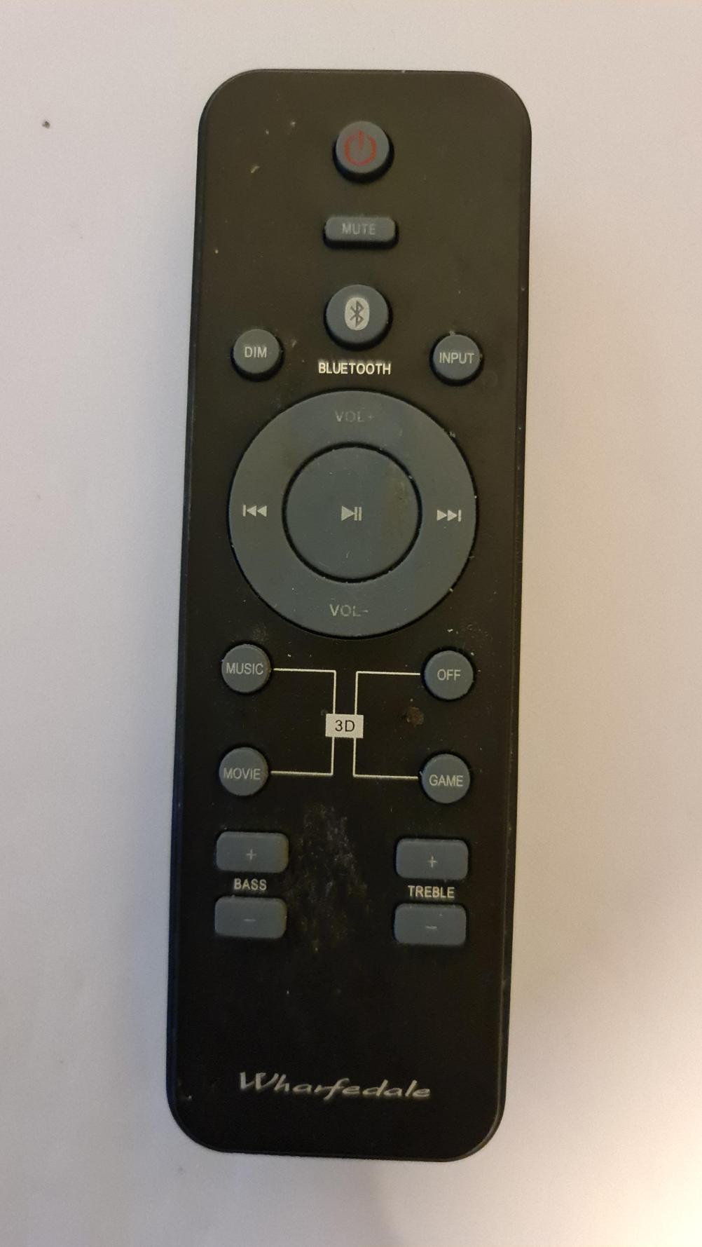 Wharfedale Remote Control - Front Image