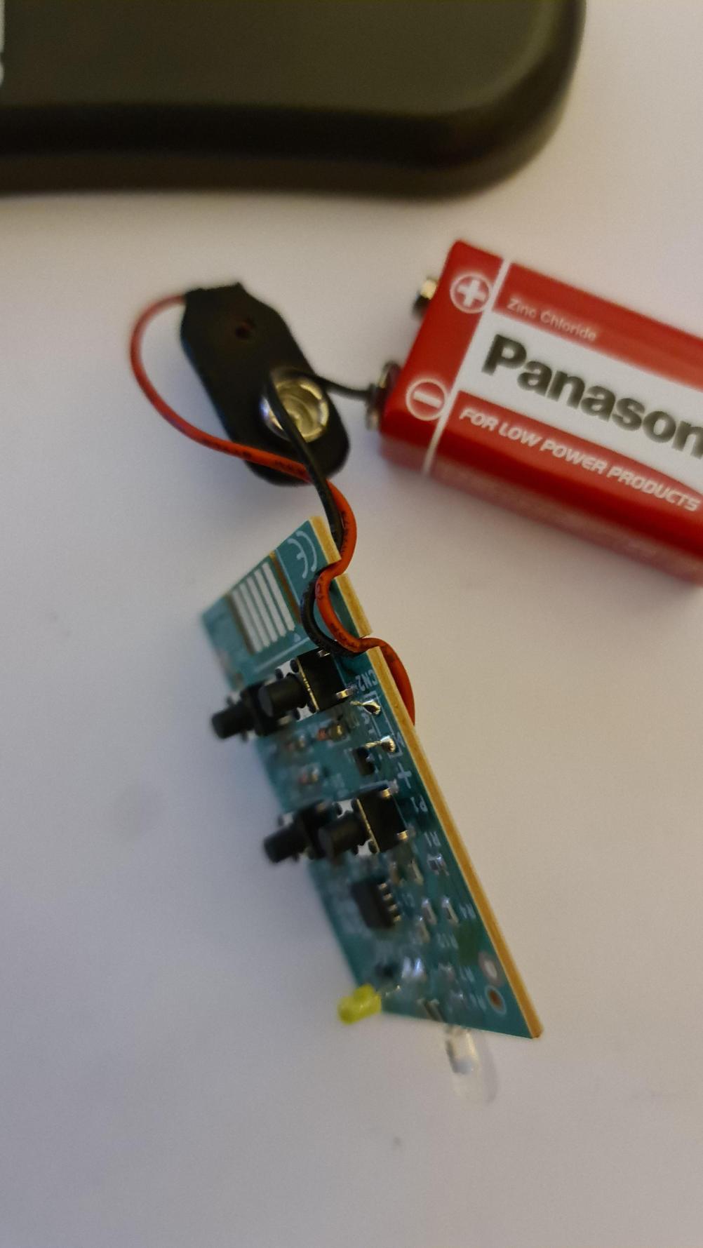 SIT 4 Button - ACS2 Remote Control - Inside Image