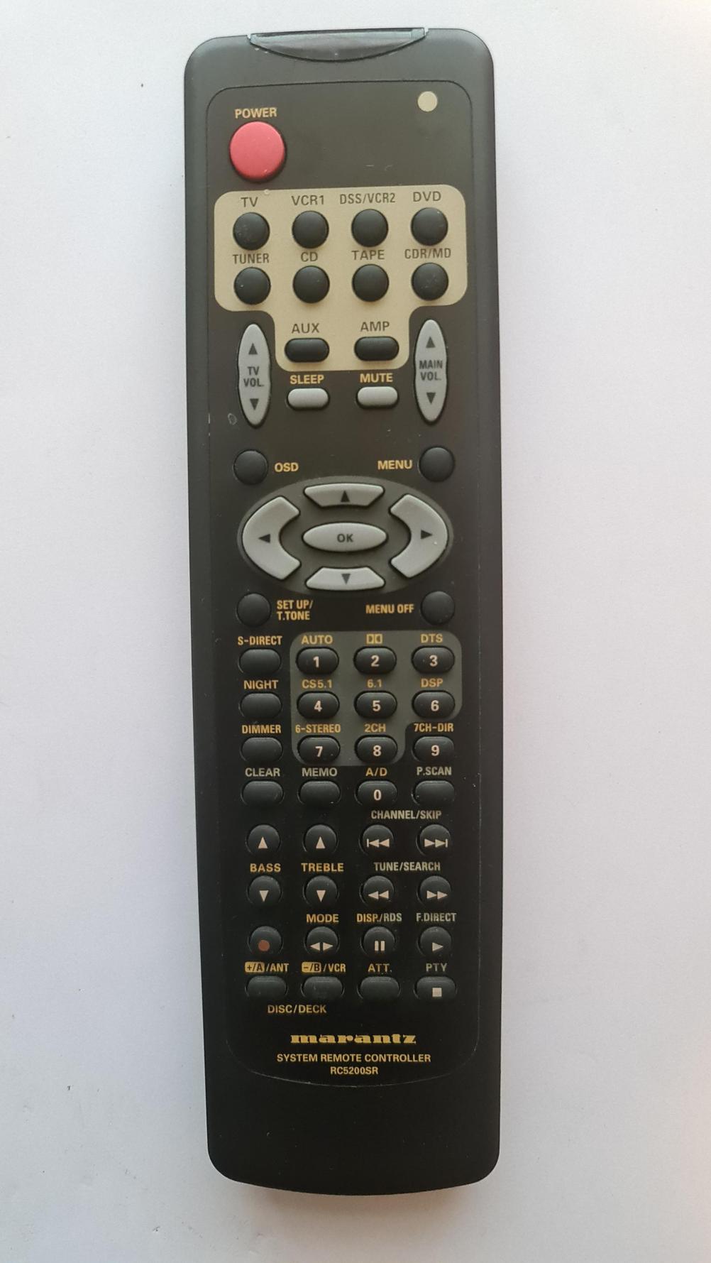 Marantz RC5200SR Remote Control - Front Image