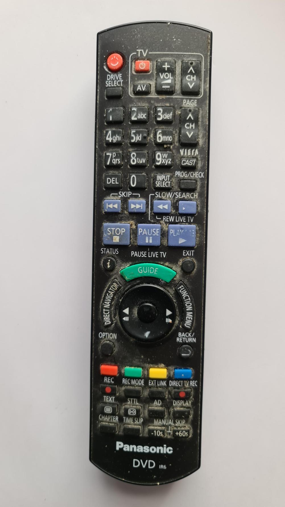 Panasonic N2QAYB000477 Remote Control - Front Image