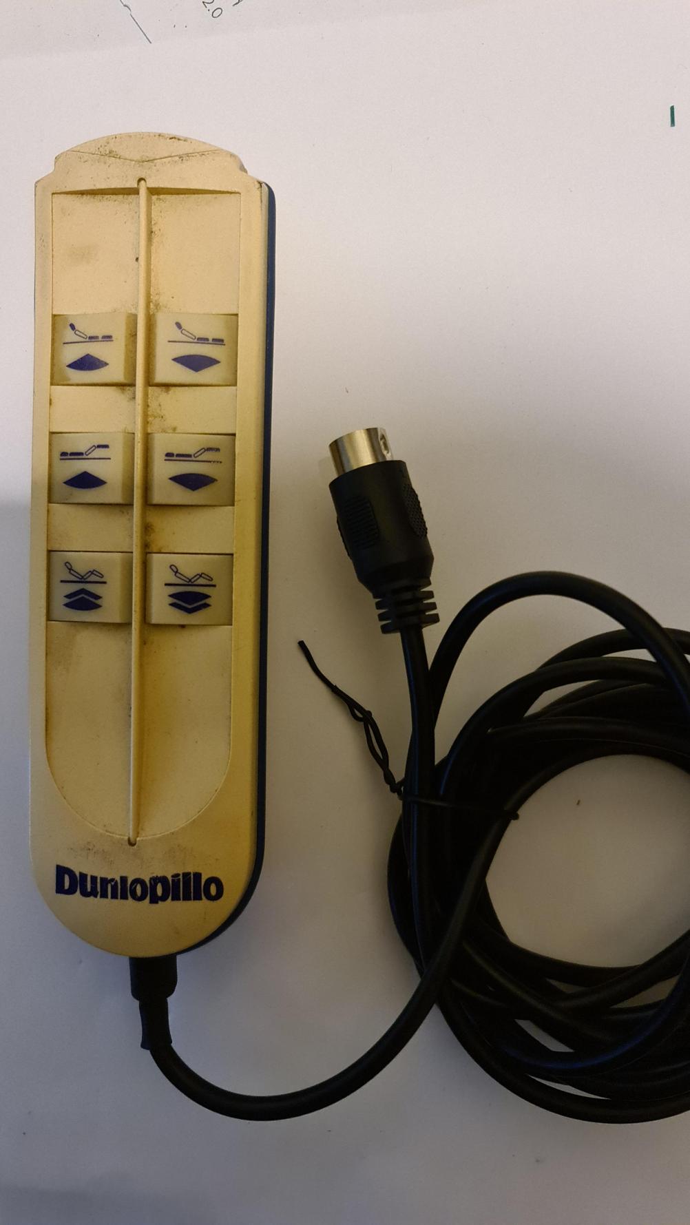 Dunlopillo  Remote Control - Back Image
