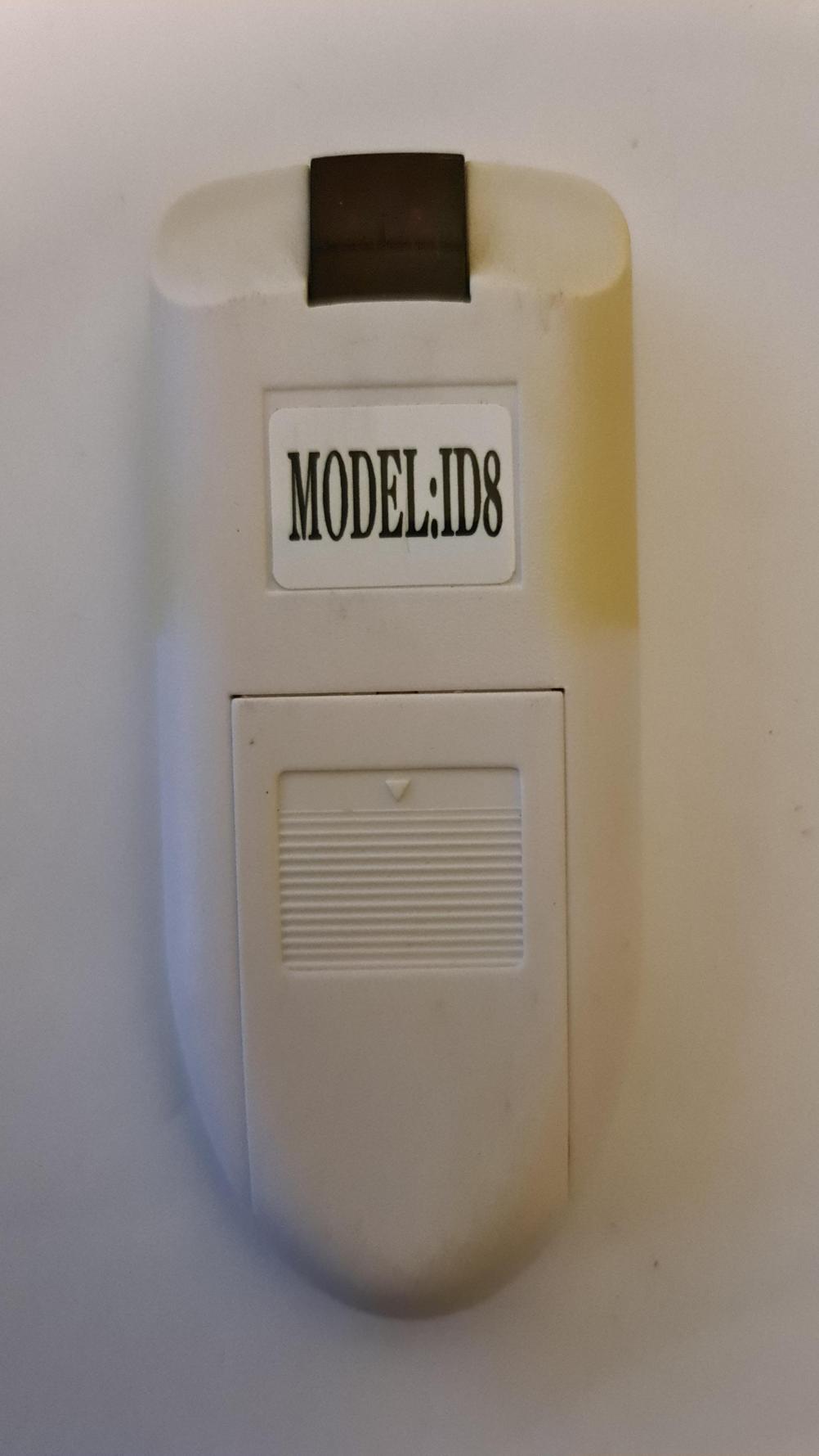 ID8  Remote Control - Back Image