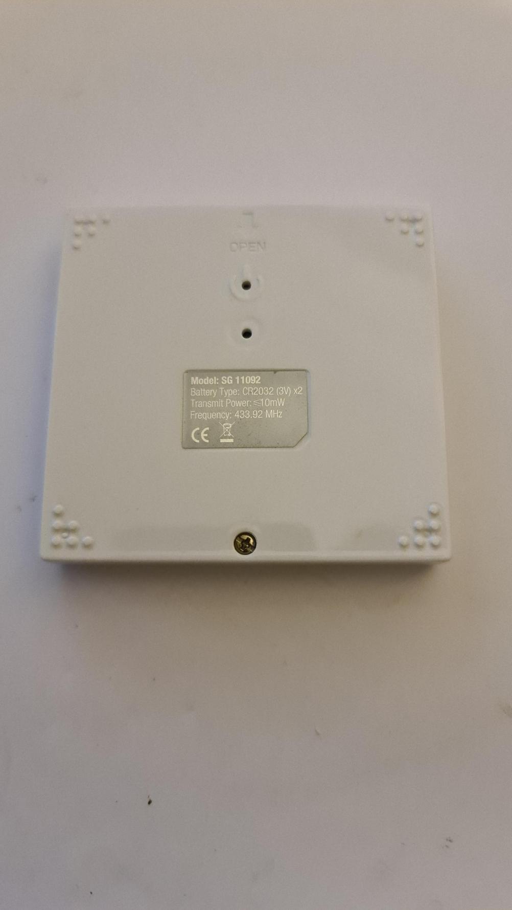 Silent Gliss  Remote Control - Back Image
