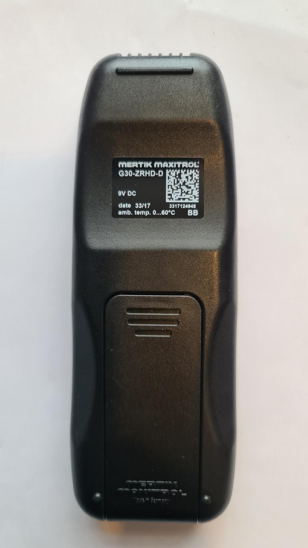 DRU MERTIK MAXITROL  G30 ZRHD-D Remote Control - Back Image