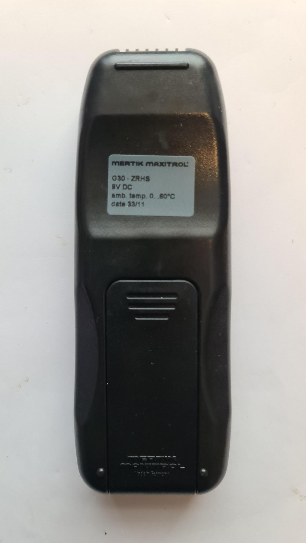 Mertik Maxitrol  Remote Control - Back Image