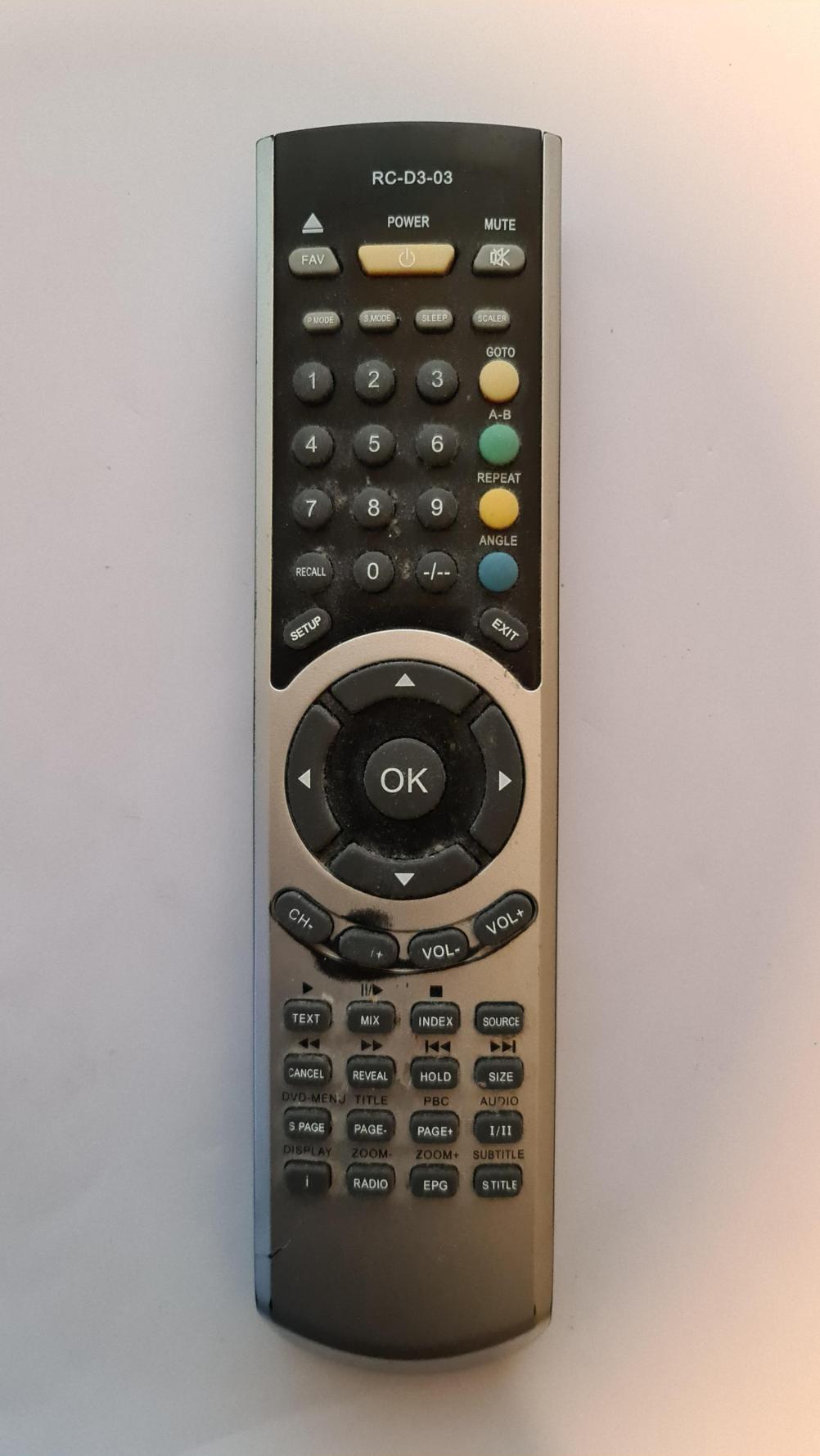 Technica lcd 24-621 Remote Control - Front Image
