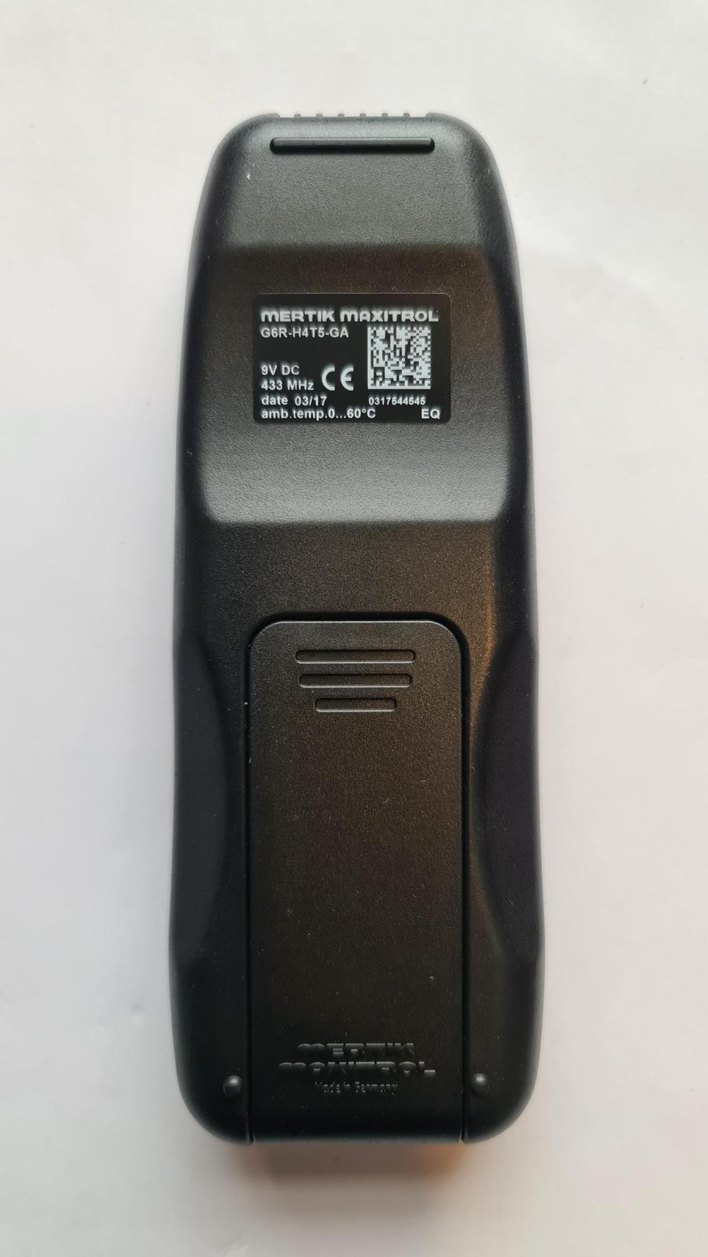 Gazco   Remote Control - Back Image