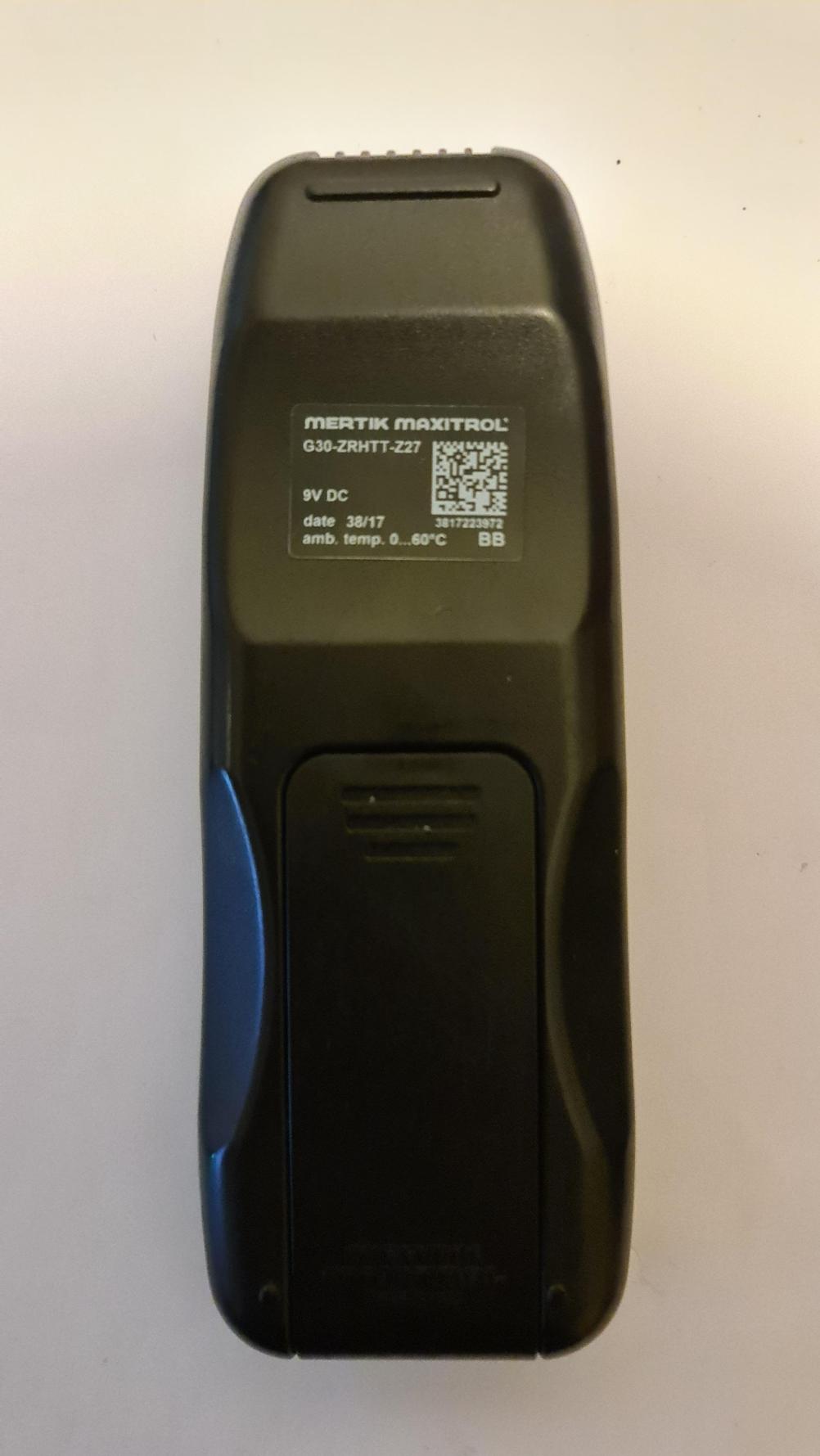 Gazco G30-ZRHTT-Z27 Remote Control - Back Image