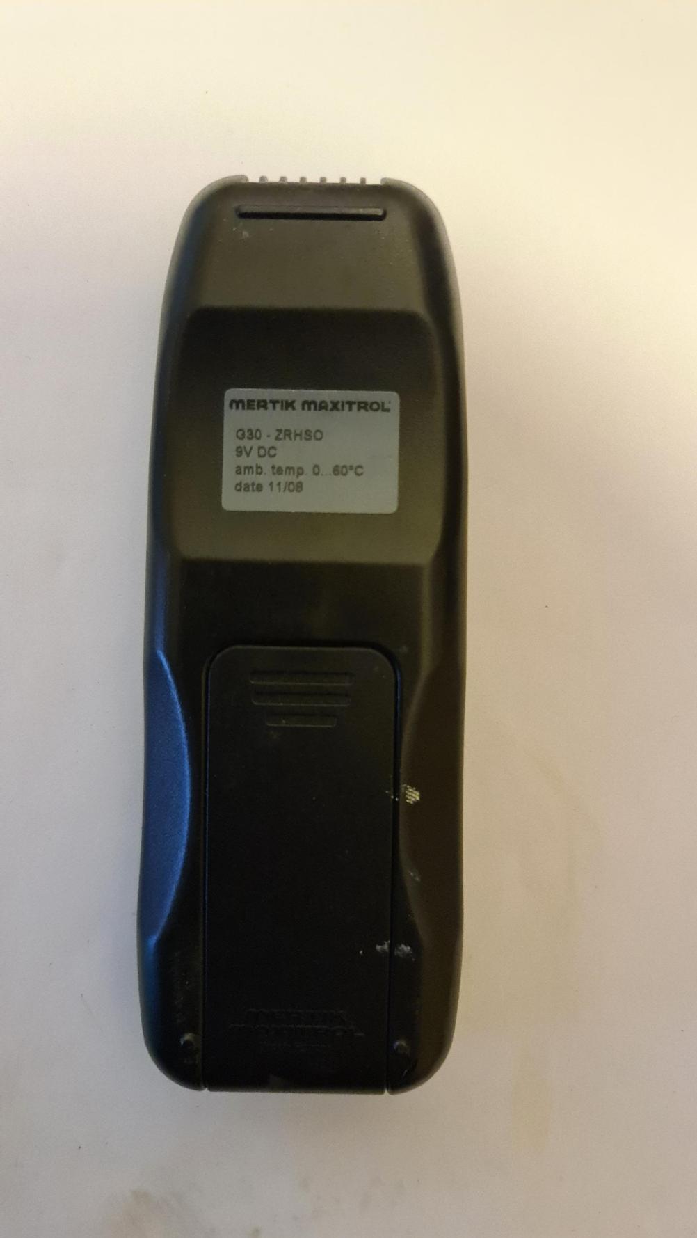 GAZKO MERTIK MAXITROL Remote Control - Back Image