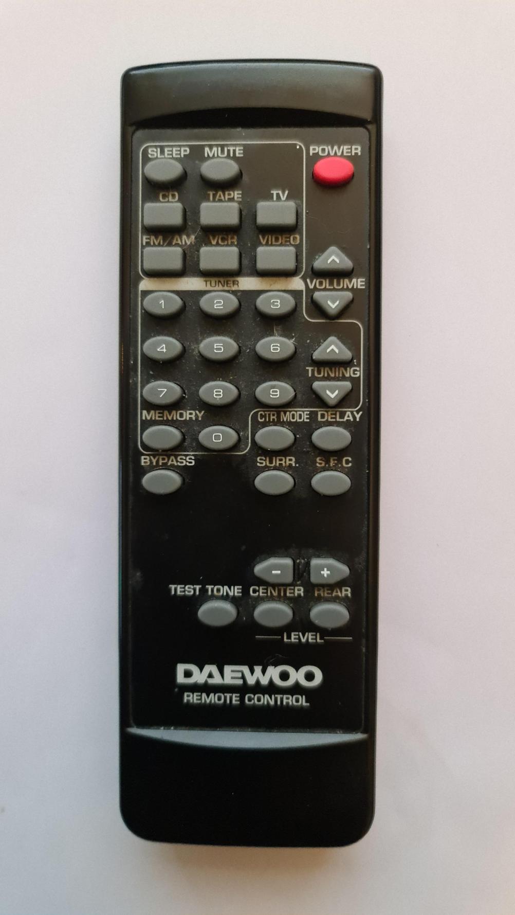 Daewoo  Remote Control - Front Image