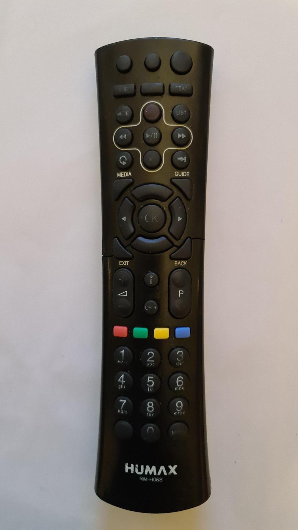 Humax freesat  Remote Control - Front Image