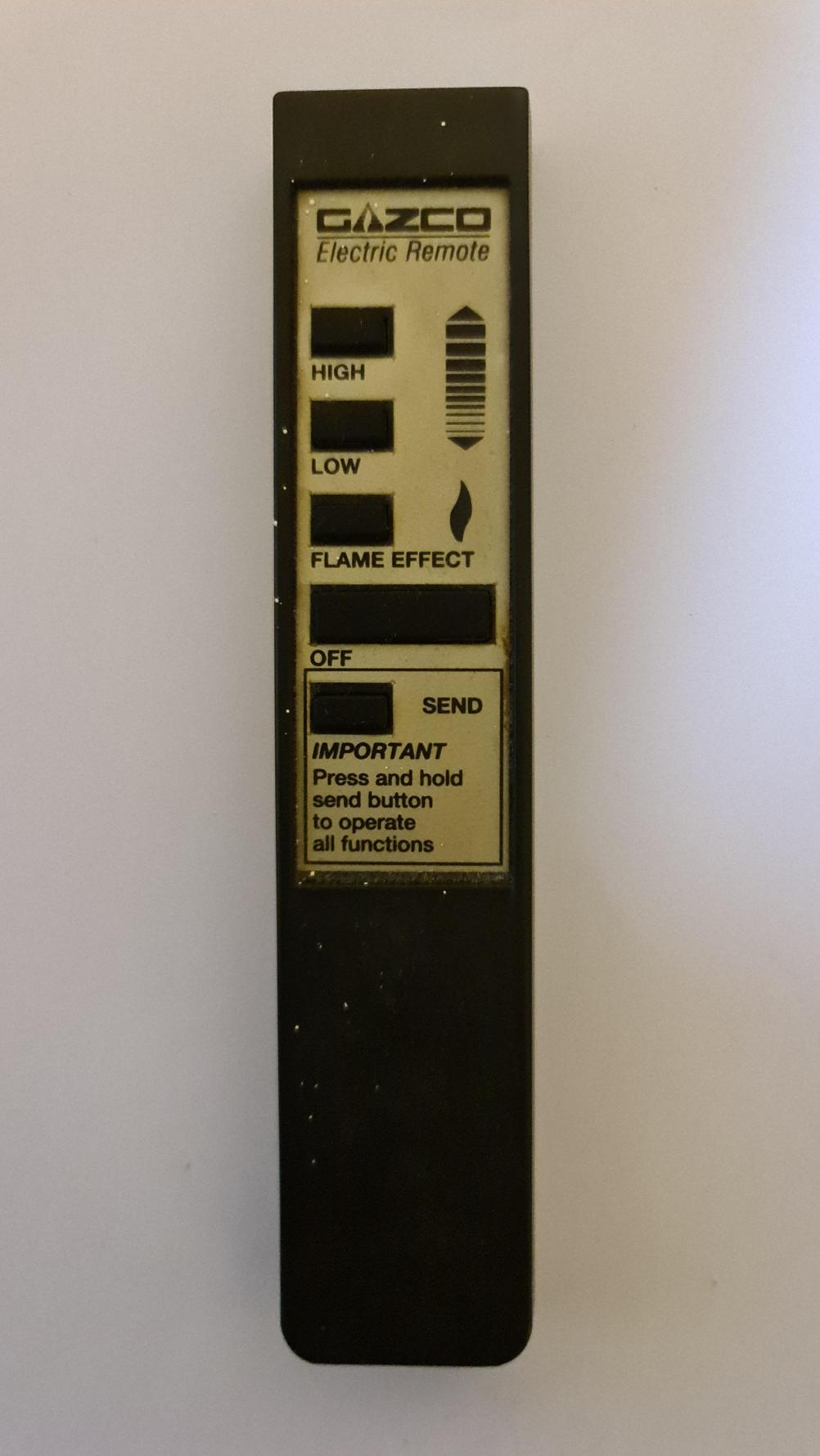 Gazco  Remote Control - Front Image
