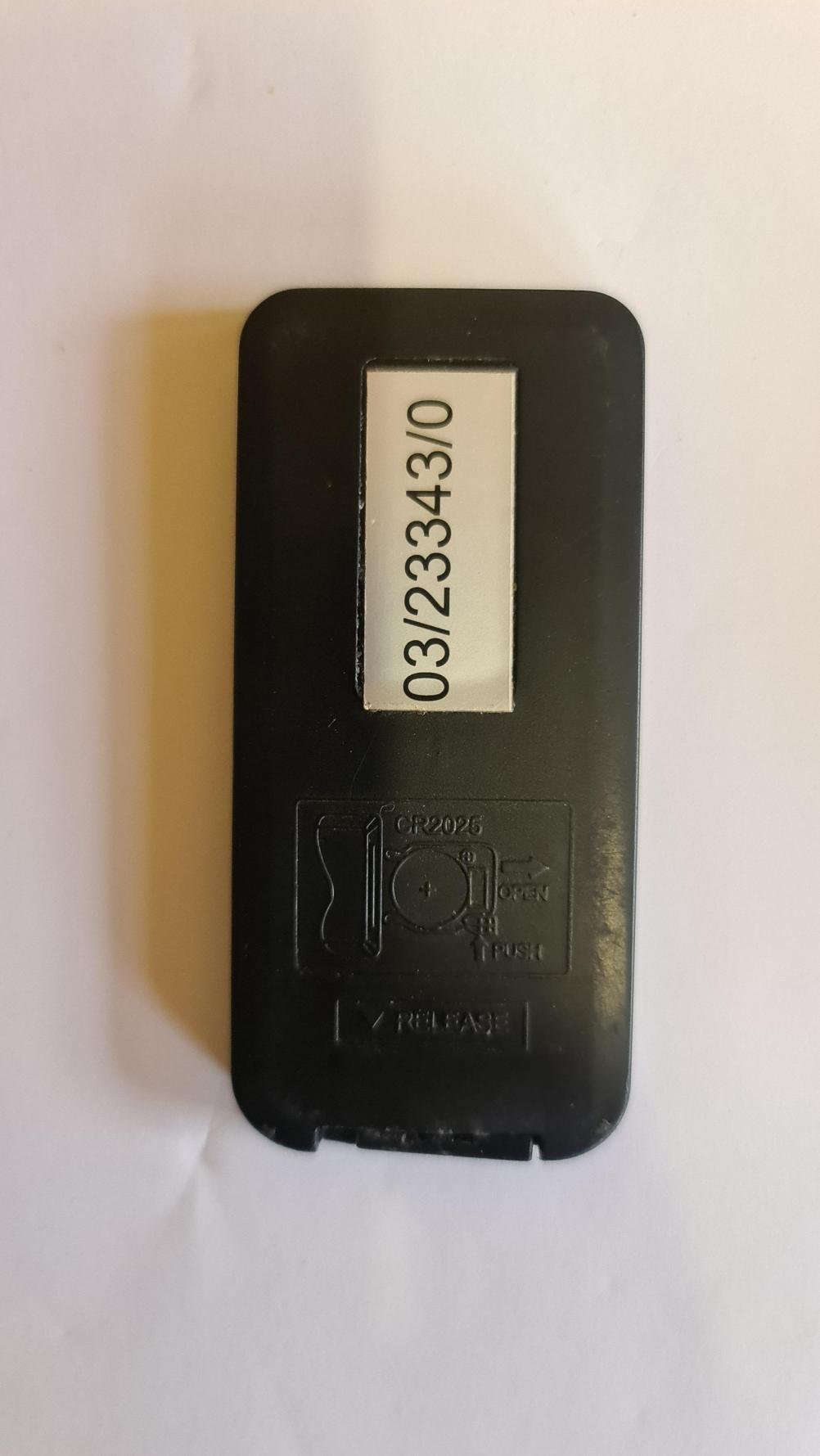 Dimplex  Remote Control - Back Image