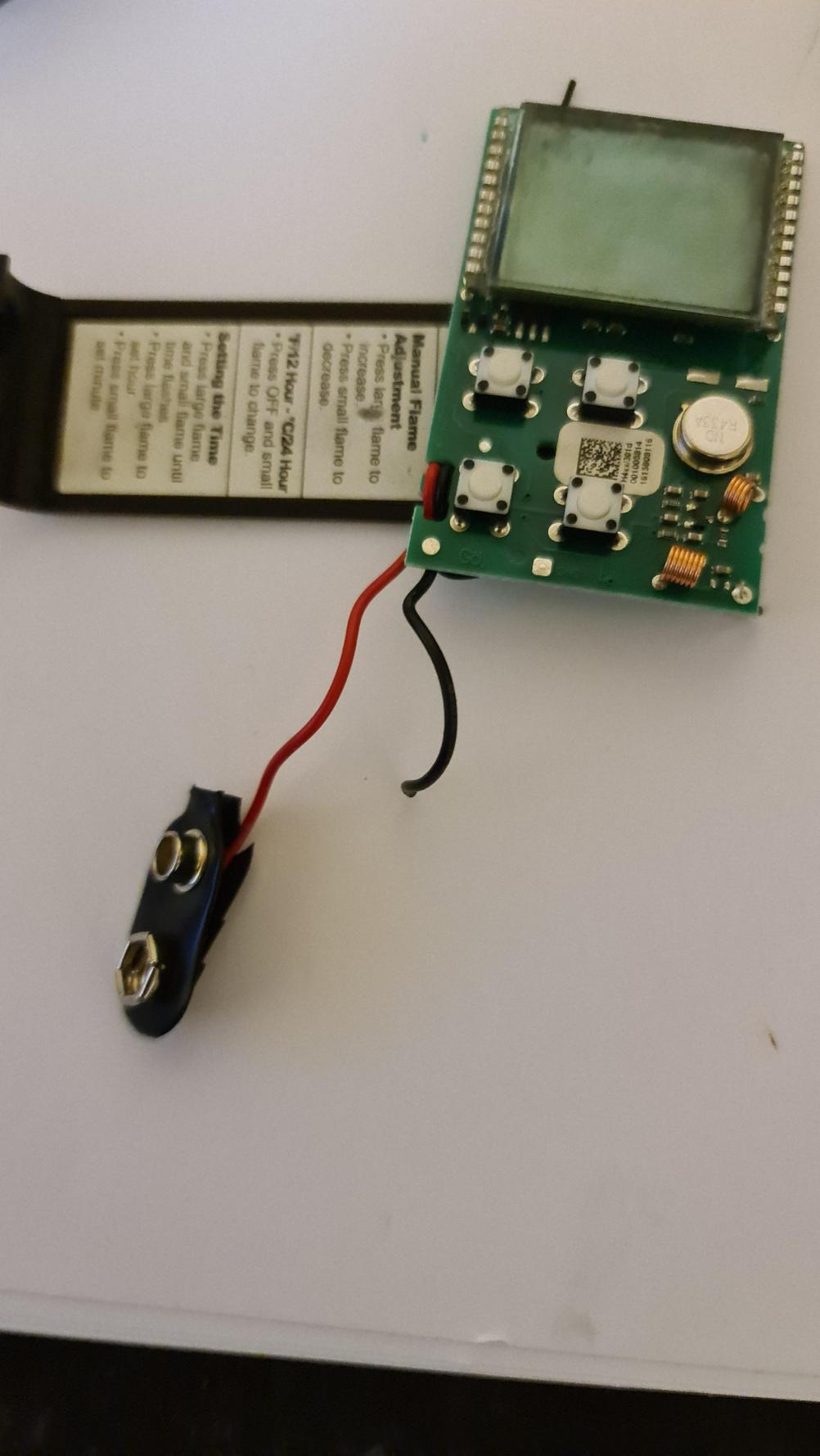 Mertik Maxitrol G6R-H4T5-GA Remote Control - Inside Image