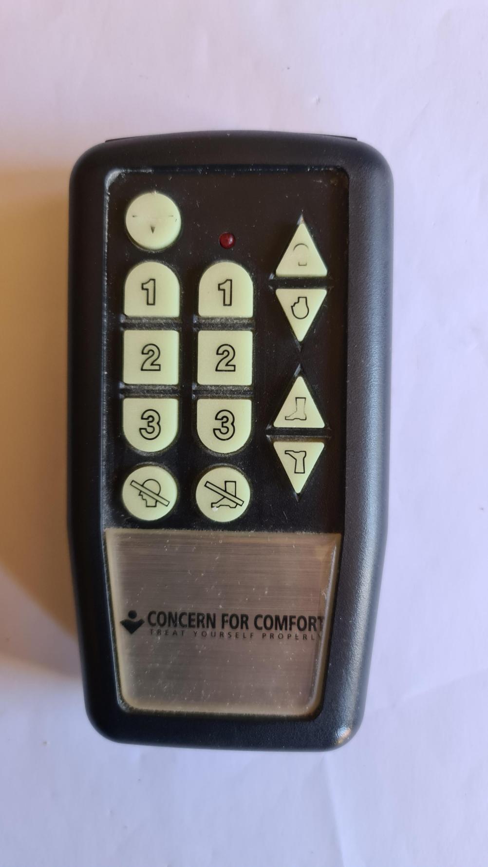 Concern for Comfort  Remote Control - Front Image