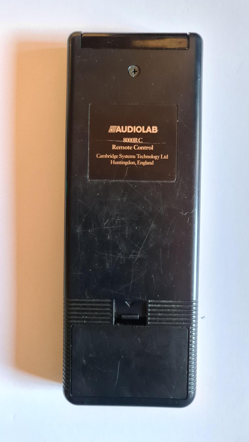 Audiolab  8000rc Remote Control - Back Image