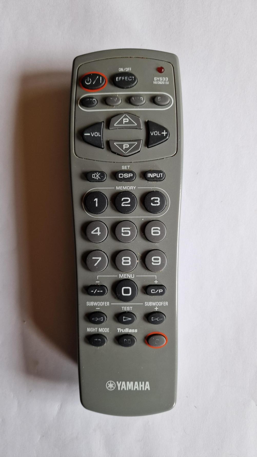 Yamaha  Remote Control - Front Image