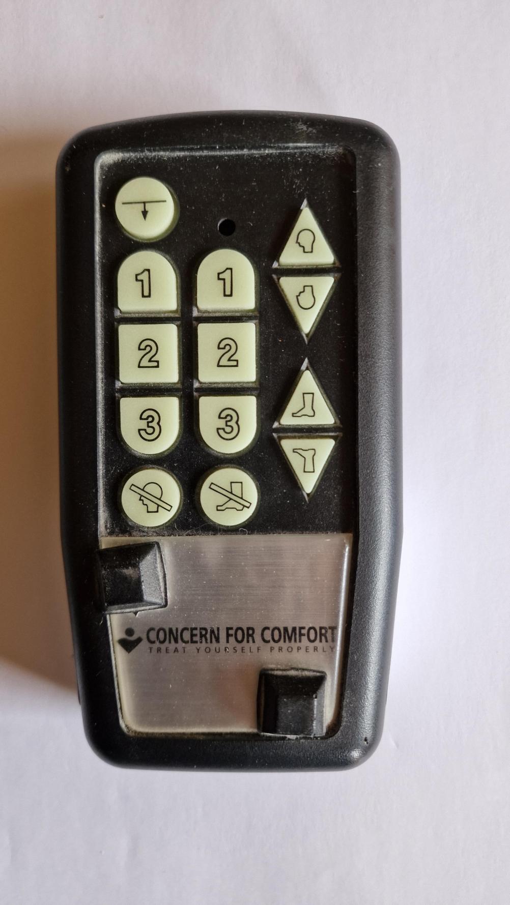 Concern for Comfort  Remote Control - Front Image