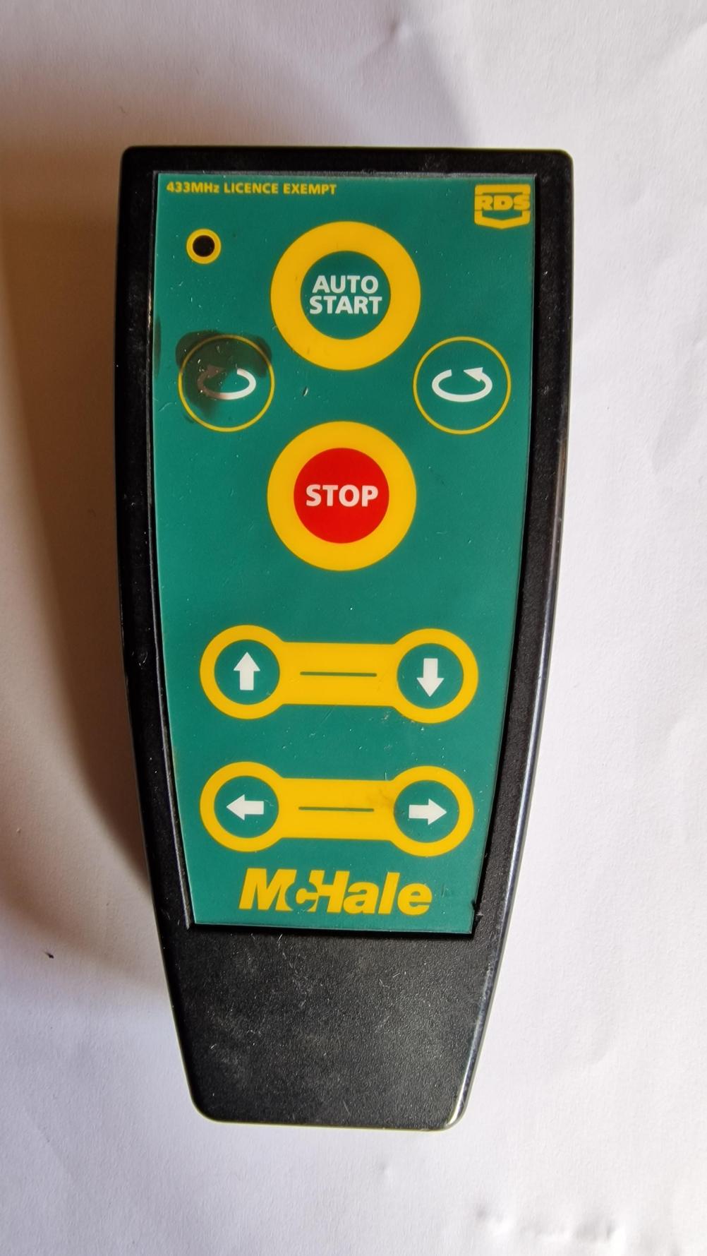 Mchale rds Remote Control - Front Image