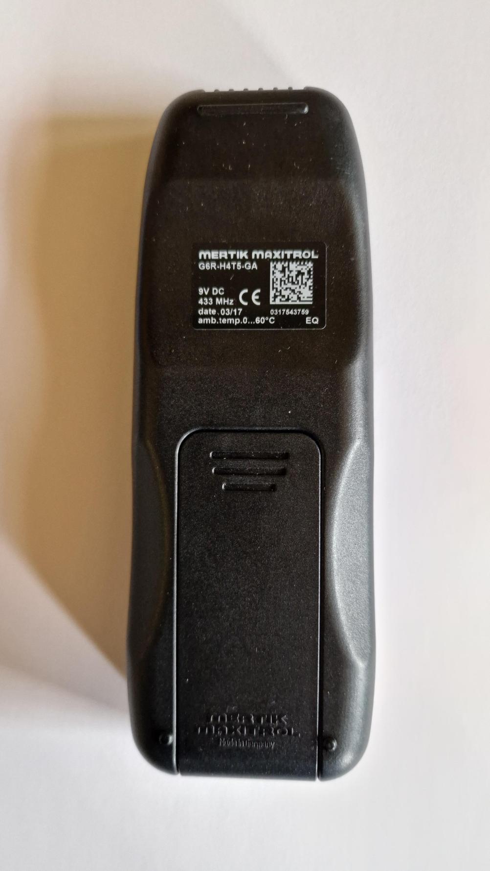 Gazco   Remote Control - Back Image