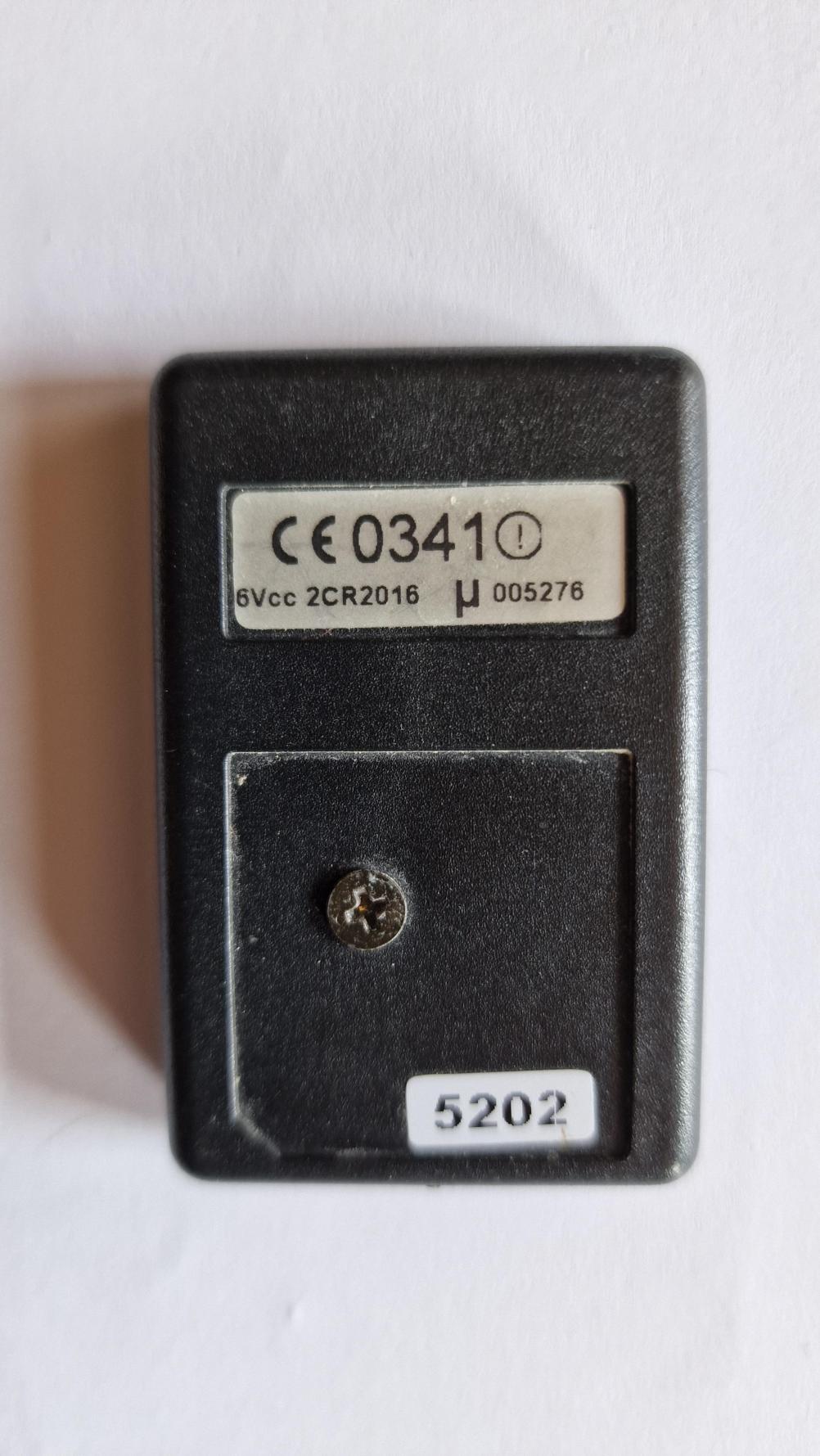 Certikin  PLRC100 Remote Control - Back Image