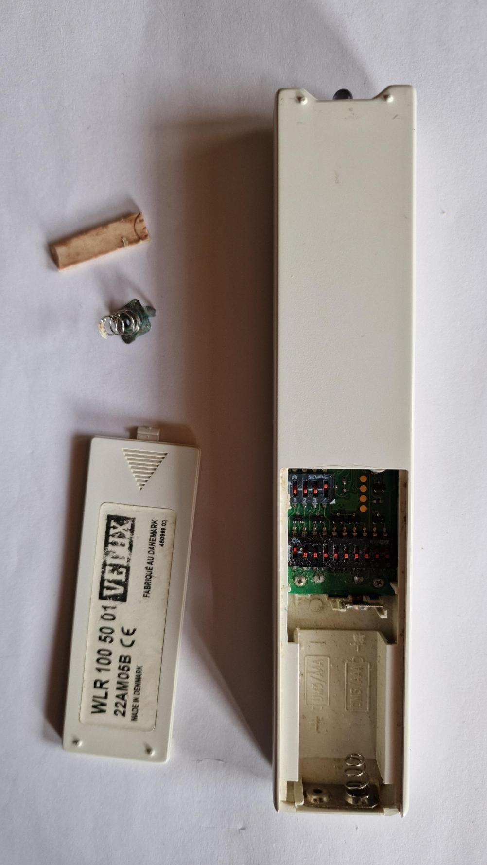 Velux Remote Control - Back Image