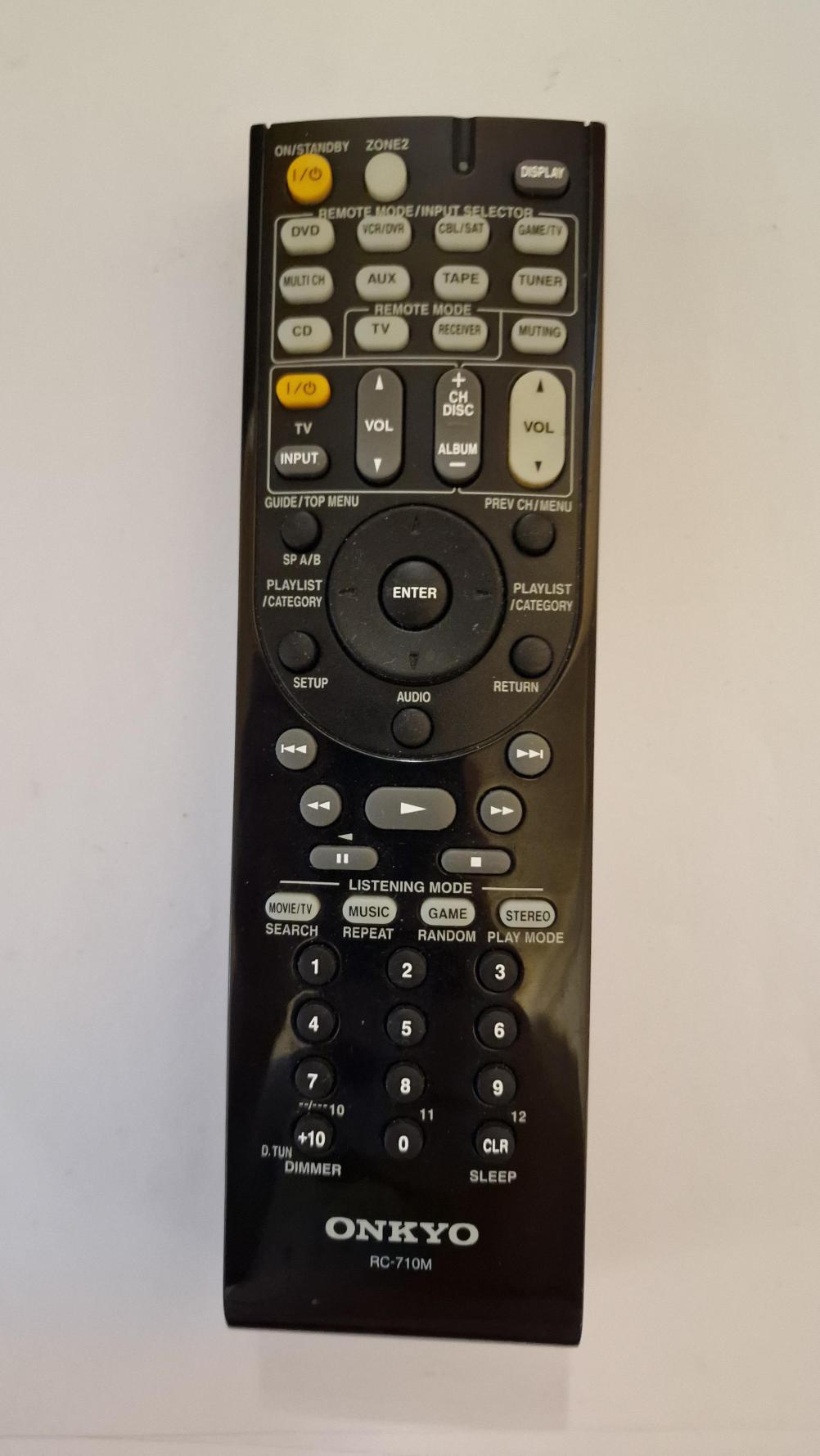 Onkyo RC-710M Remote Control - Front Image