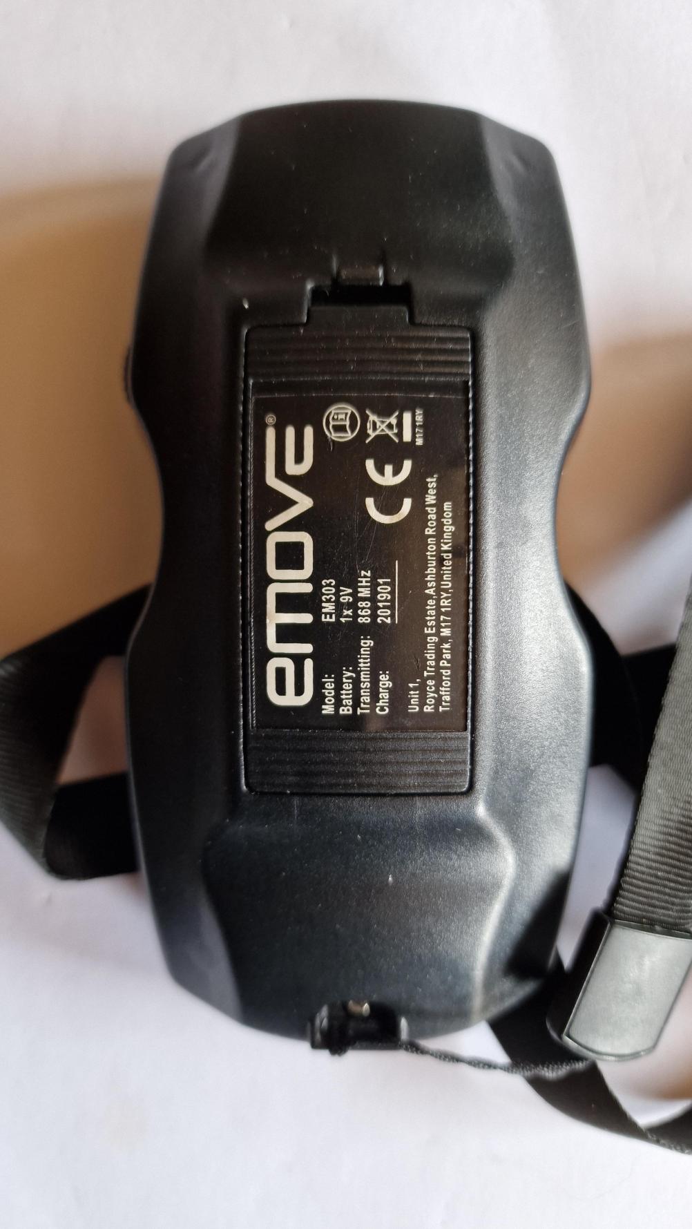 E MOVE  Remote Control - Back Image
