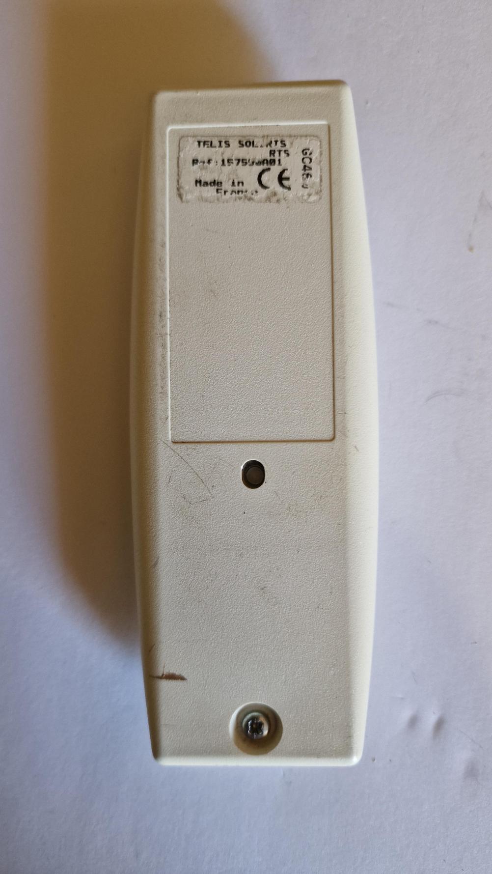 Somfy  Remote Control - Back Image