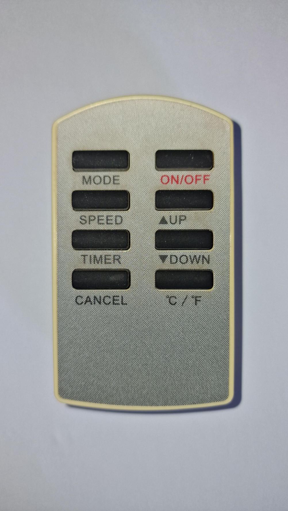 B&Q WAP-021 EC  Remote Control - Front Image