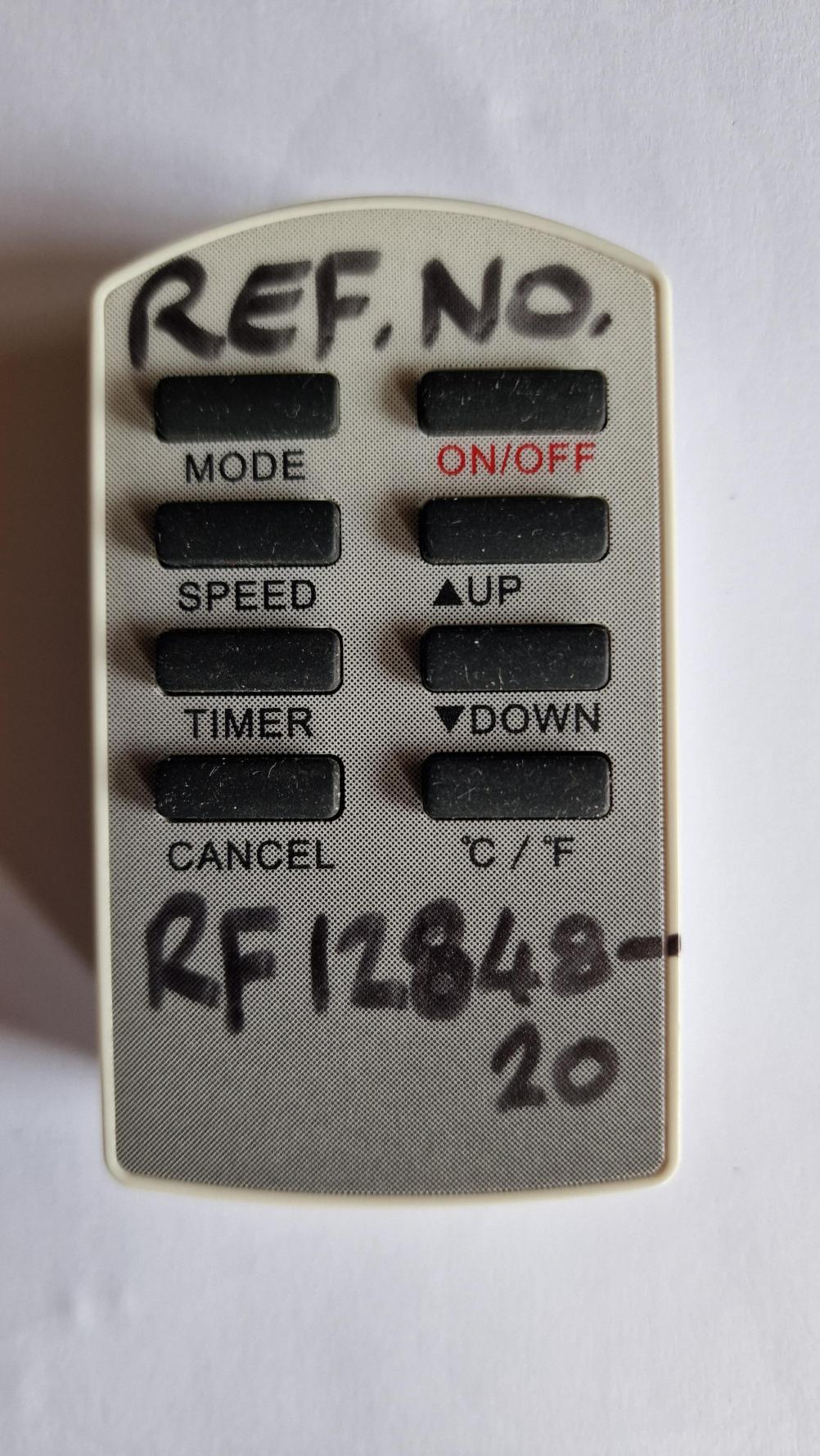 B&Q  WAP-021 EC Remote Control - Front Image