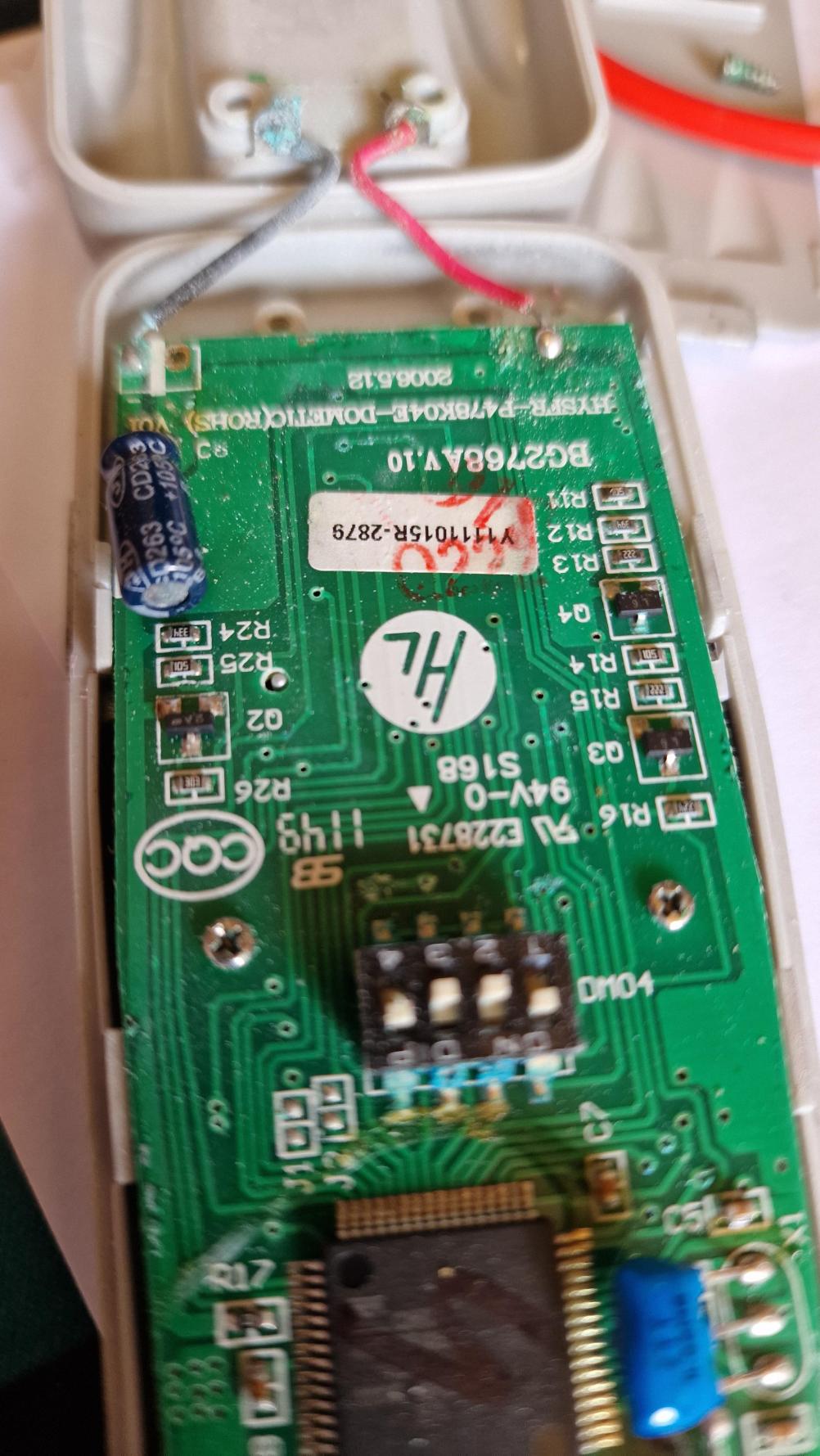 Aircon Remote Control - Inside Image
