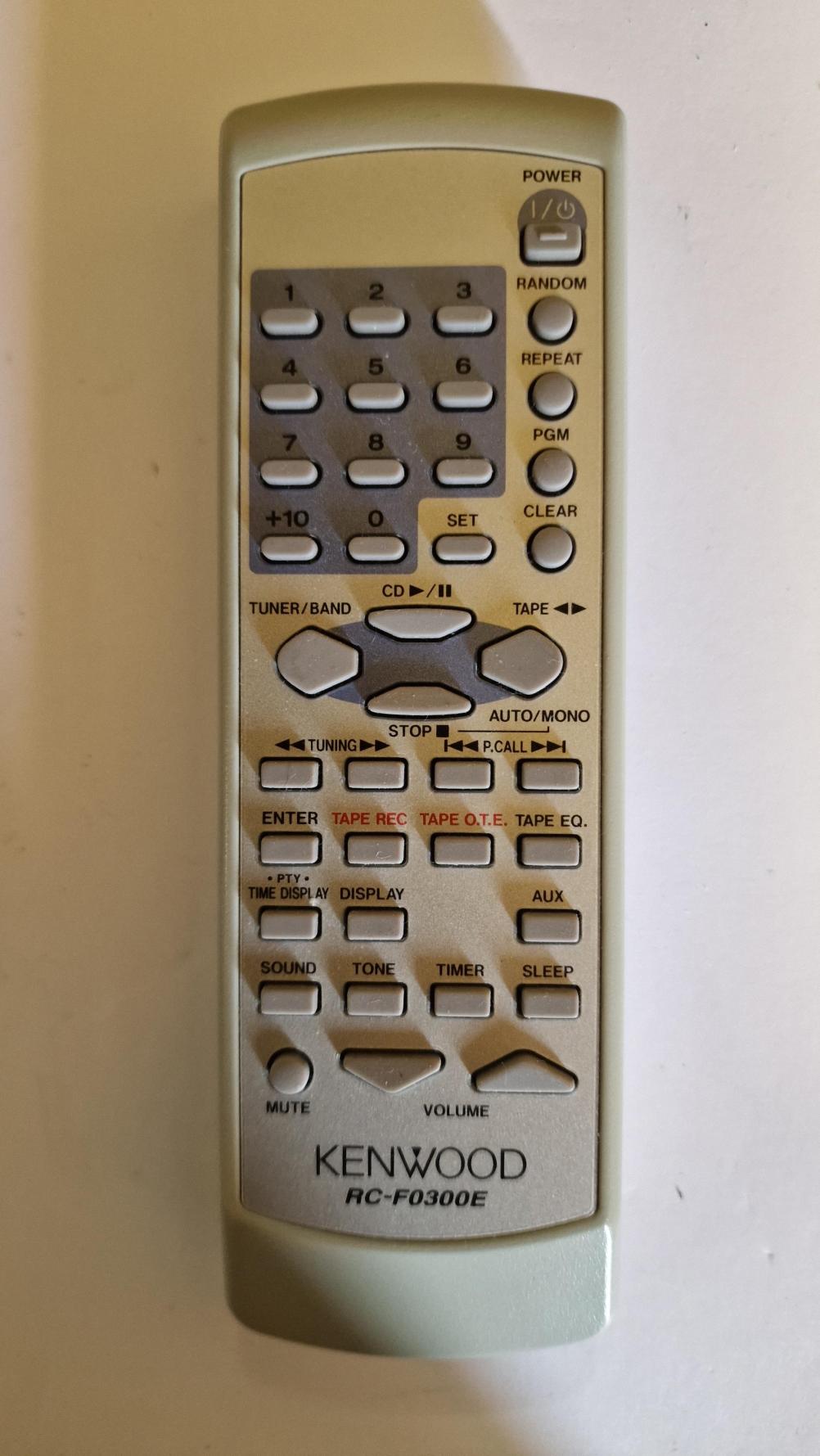 KENWOOD   Remote Control - Front Image