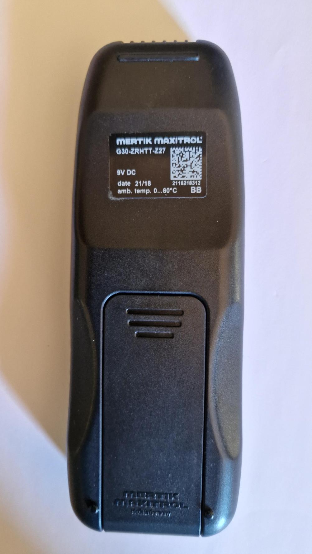 GAZCO  Remote Control - Back Image