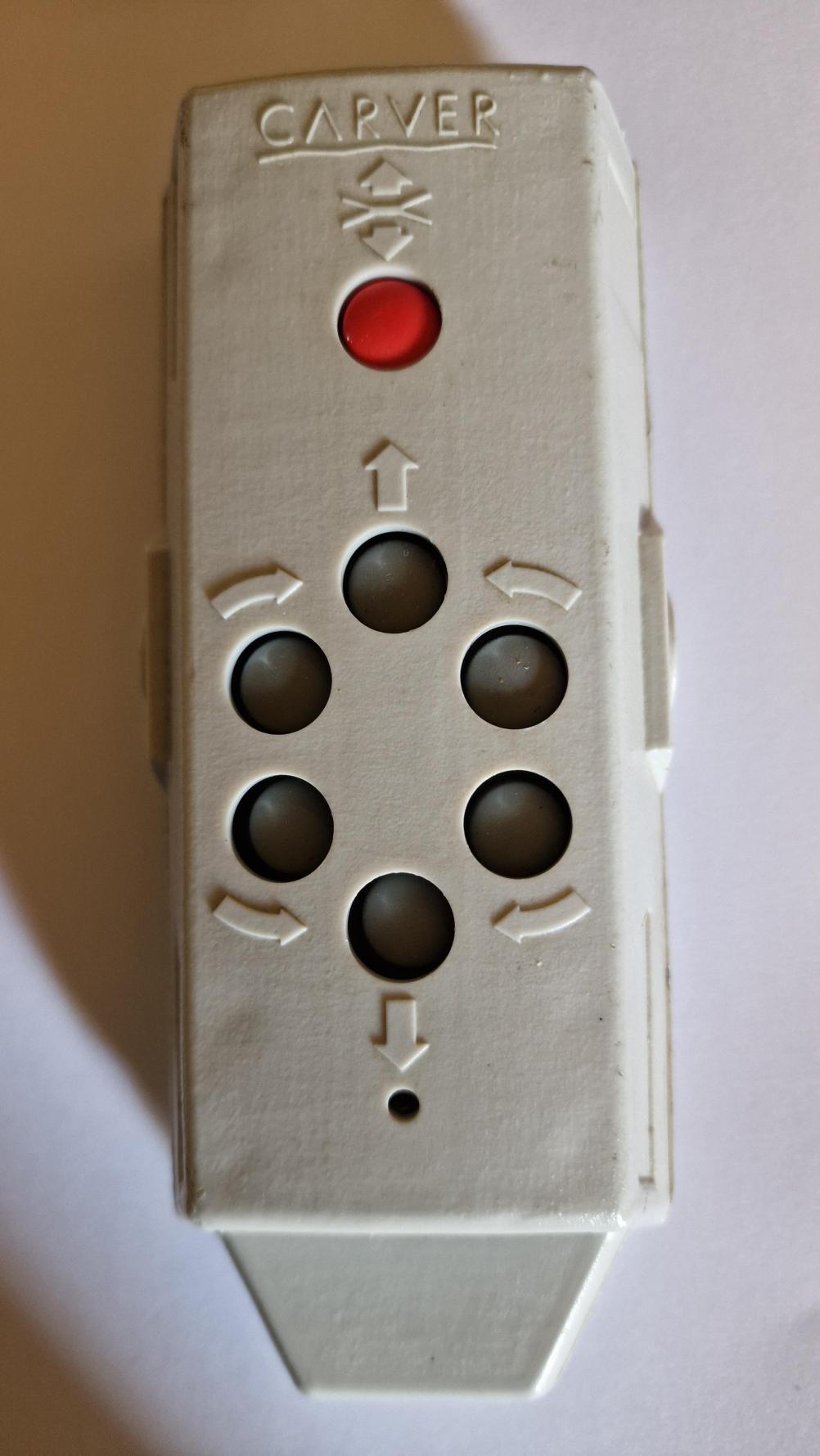 Carver  Remote Control - Front Image