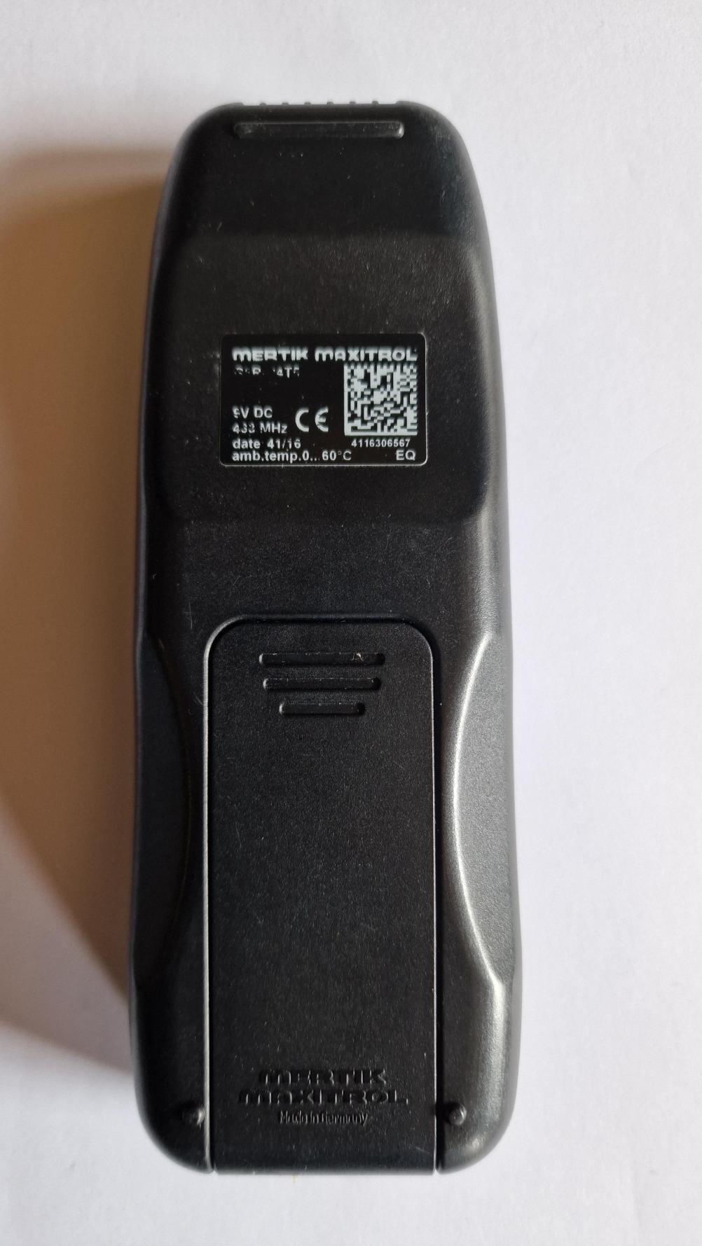 Mertik RCE G6R-P4T28AU5-XD Remote Control - Back Image