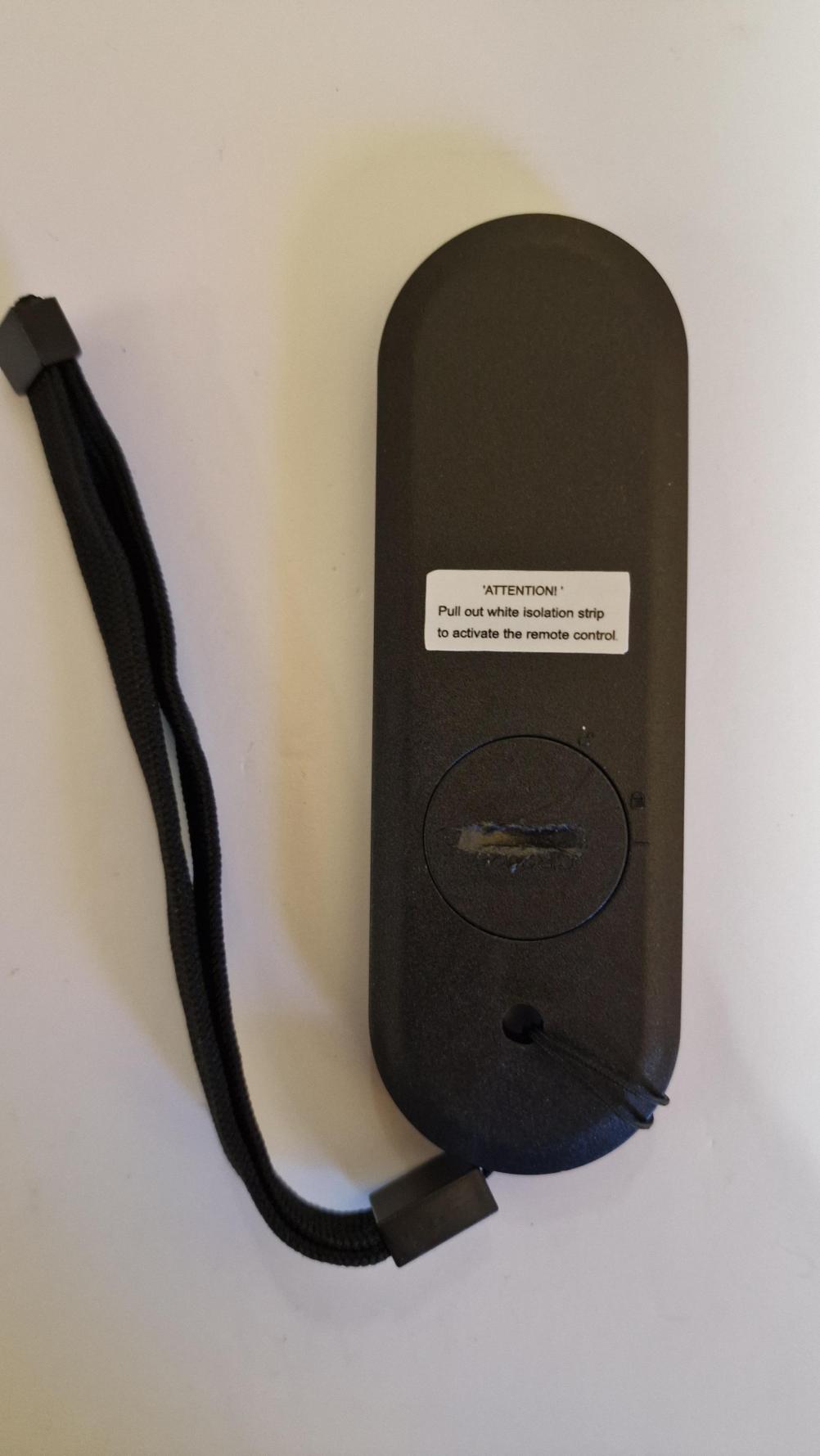 Linear Treadmill  Remote Control - Back Image