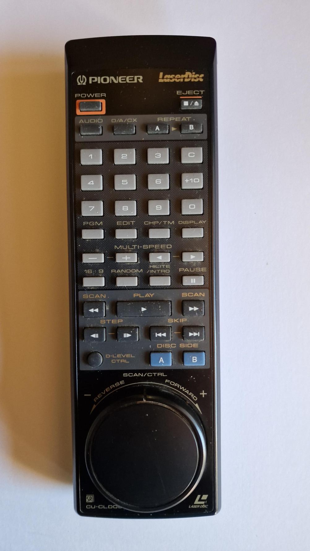 Pioneer CU-CLD097 Remote Control - Front Image