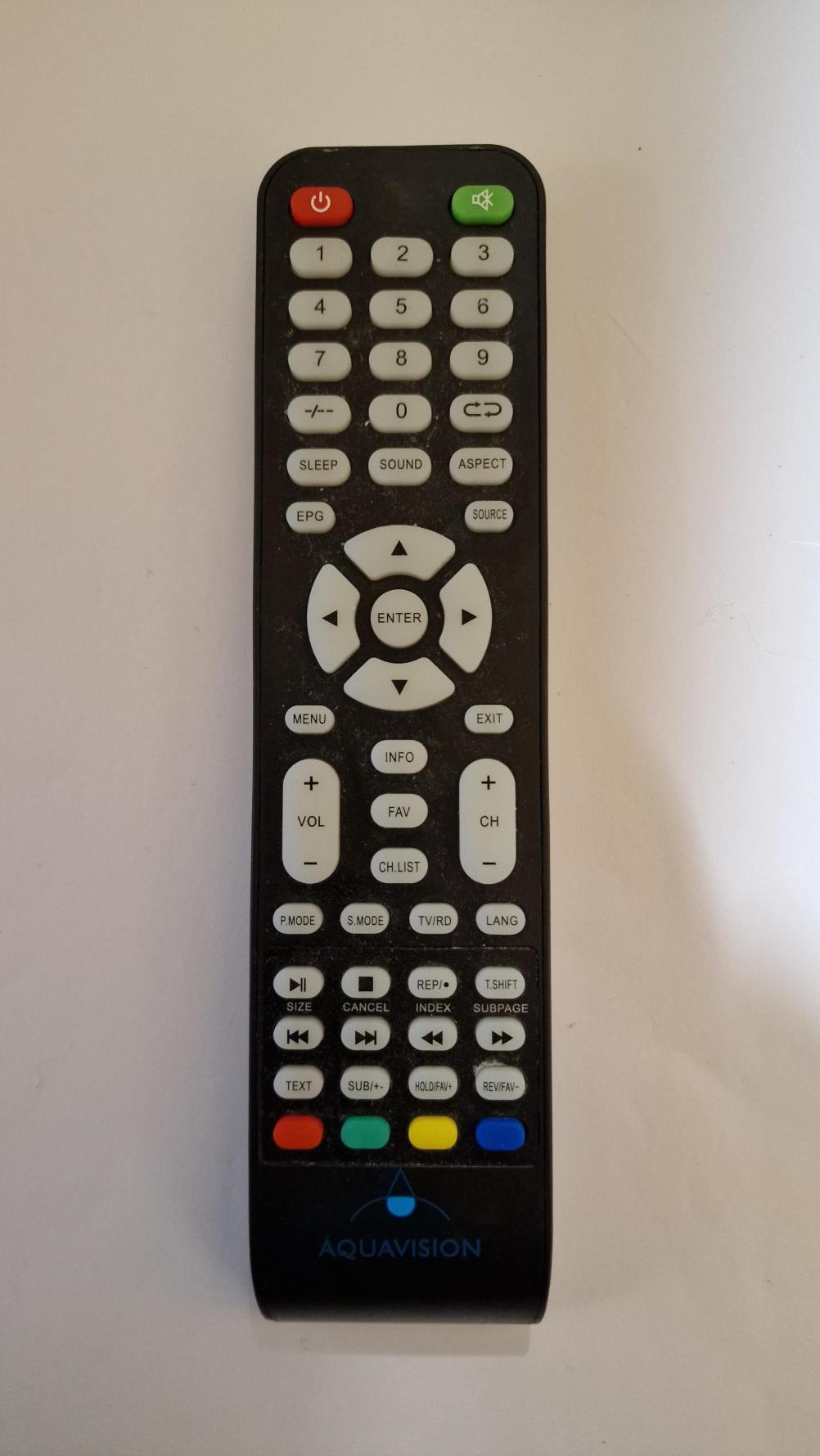 Aquavision  Remote Control - Front Image