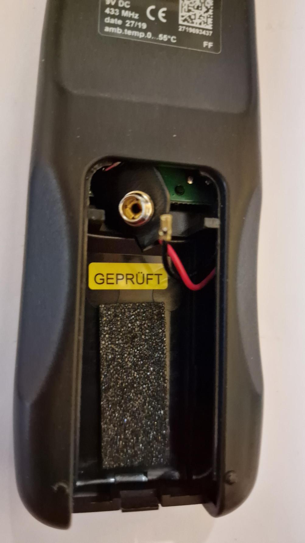 Nu-Flame  Remote Control - Inside Image