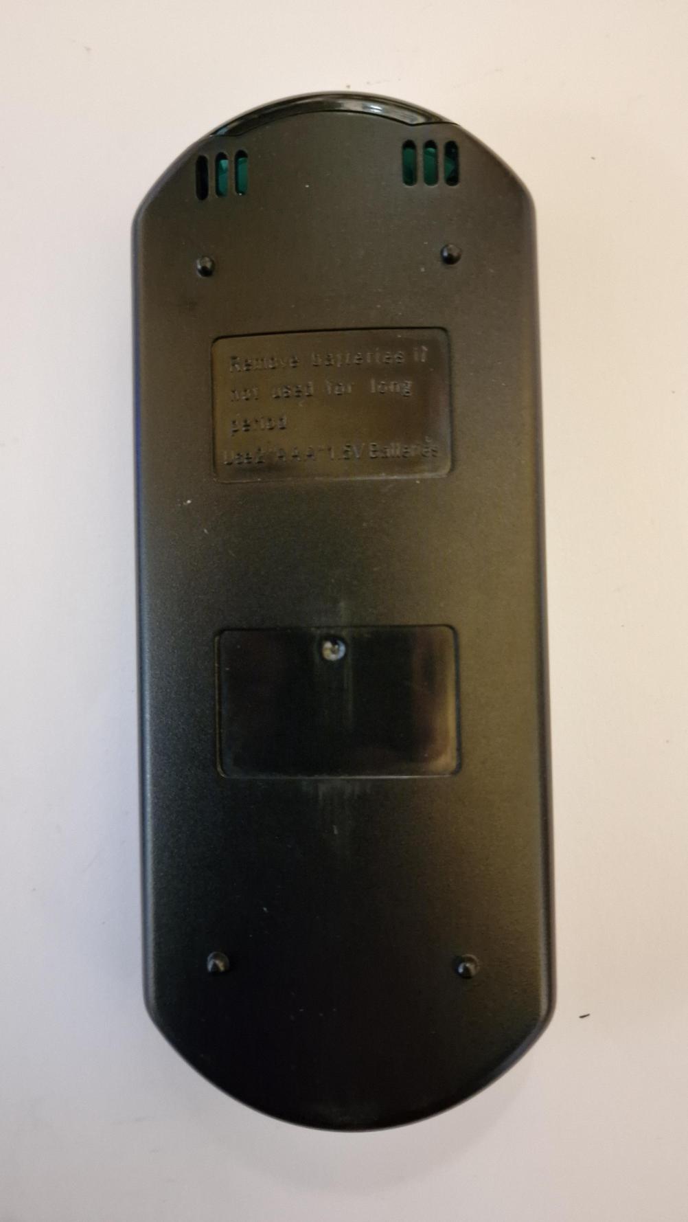 ACR Stoves  Remote Control - Back Image