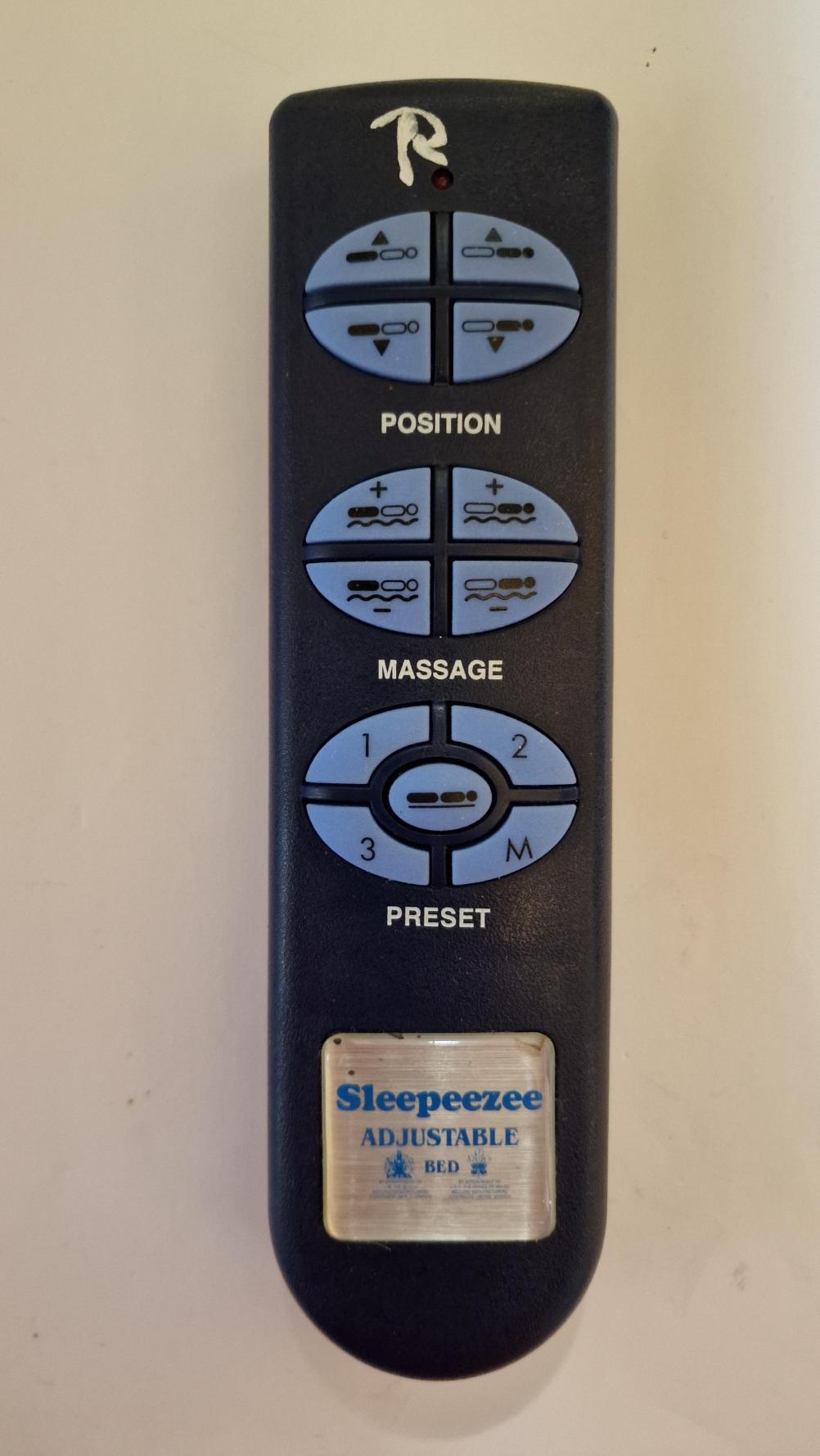 Sleepeezee   Remote Control - Front Image