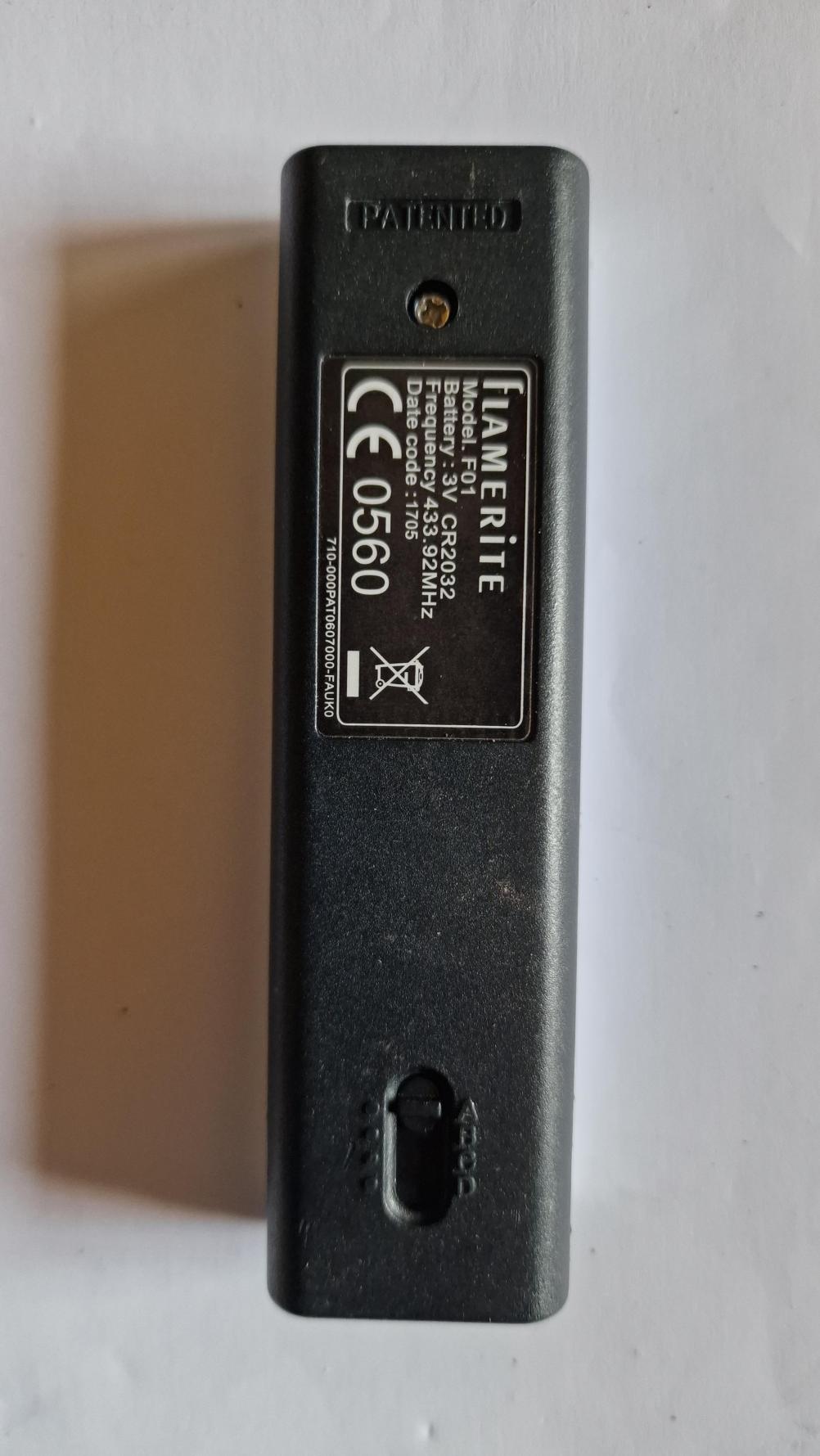 Flamerite   Remote Control - Back Image