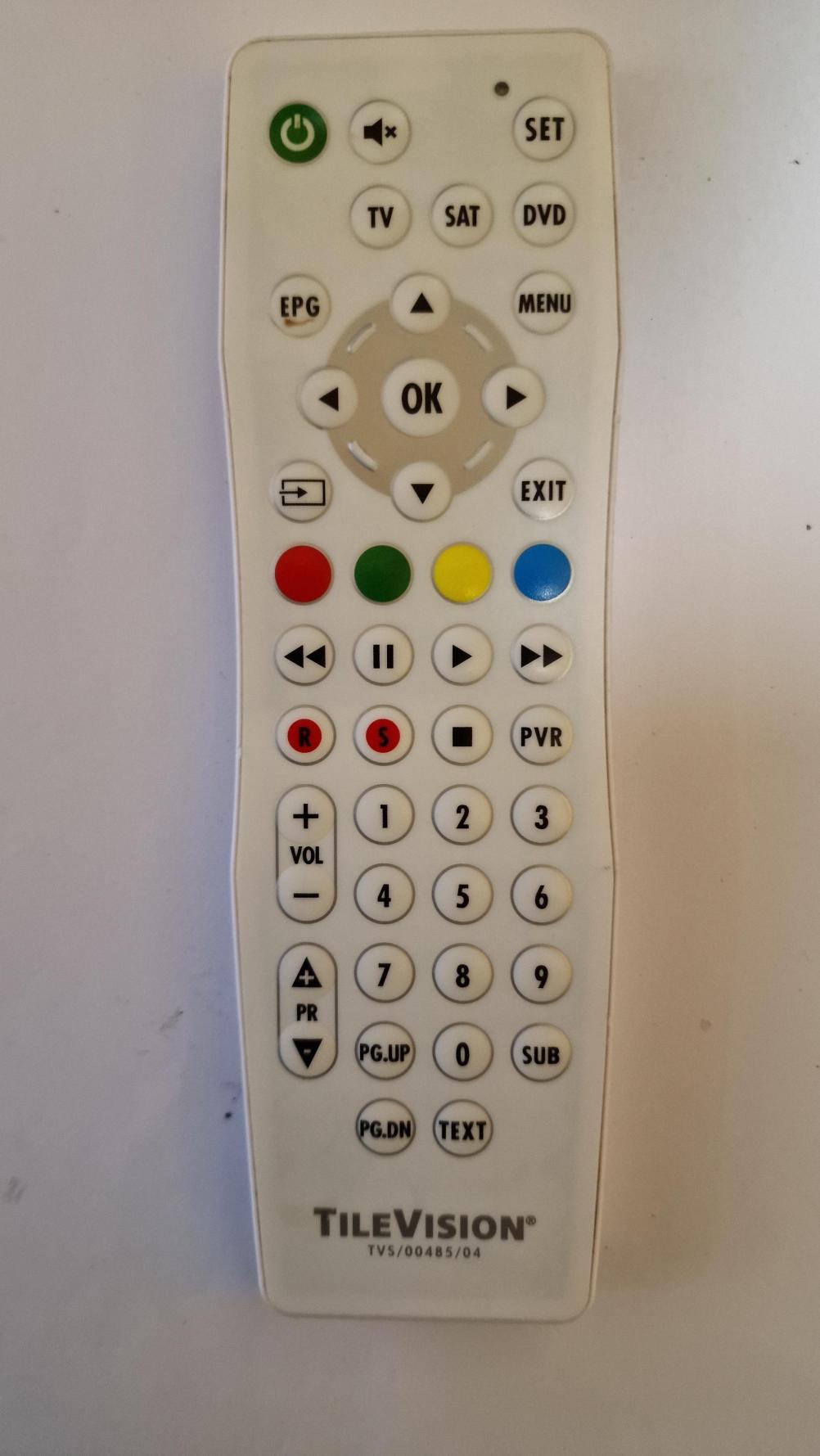 TileVision  Remote Control - Front Image